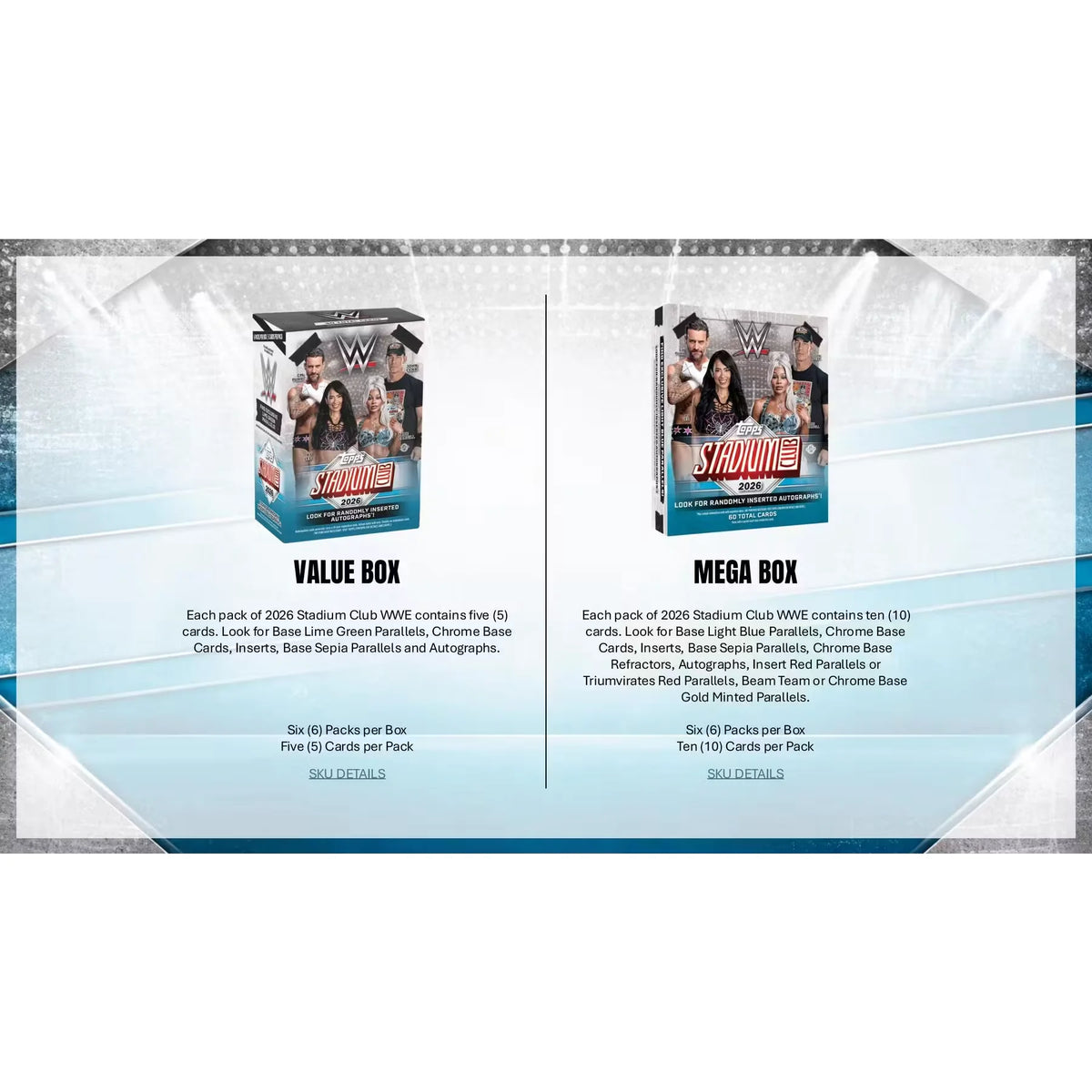2026 Topps Stadium Club WWE Wrestling Mega Box | Presell (Ships Sealed Only) | P6053954