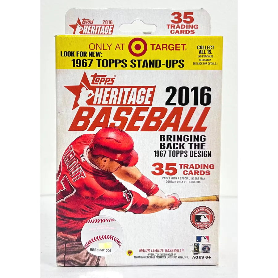 2016 Topps Heritage Baseball Hanger Box | Target Exclusive (Ships Sealed Only) | P6054227