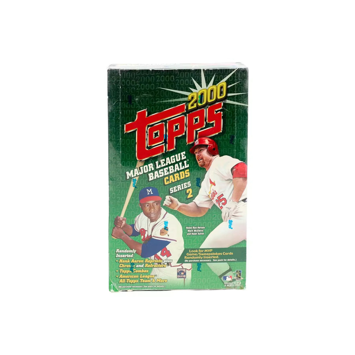 2000 Topps Series 2 Baseball Retail Box | 36 Packs (Ships Sealed Only) | P6054282