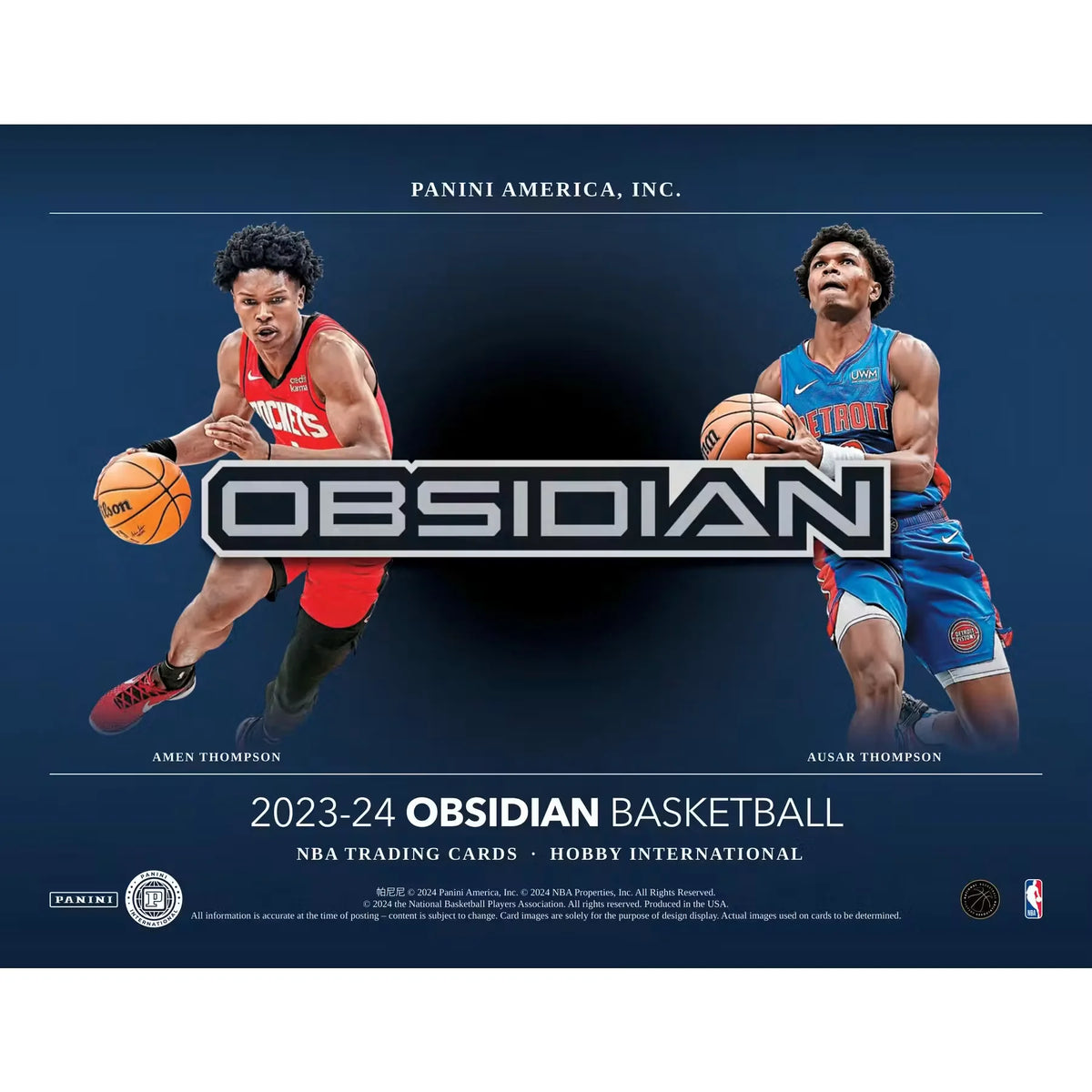 2023-24 Panini Obsidian Basketball International Hobby Box - D | P6054361
