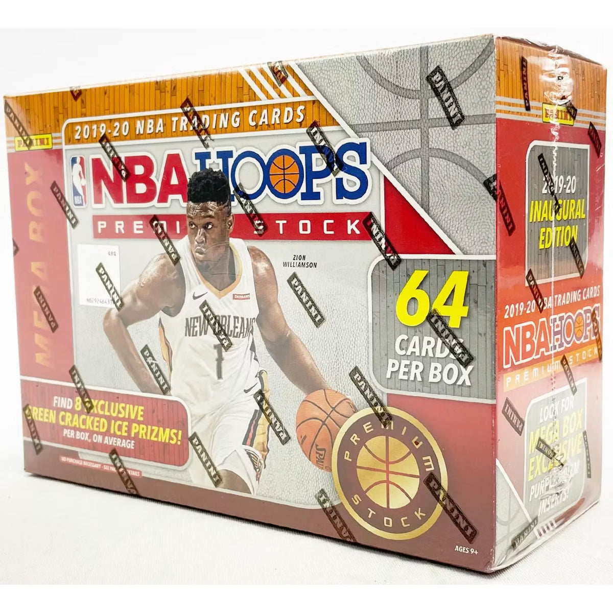 2019-20 Panini Hoops Premium Stock Basketball Mega Box (64 Cards) (Green Ice) | P6054437