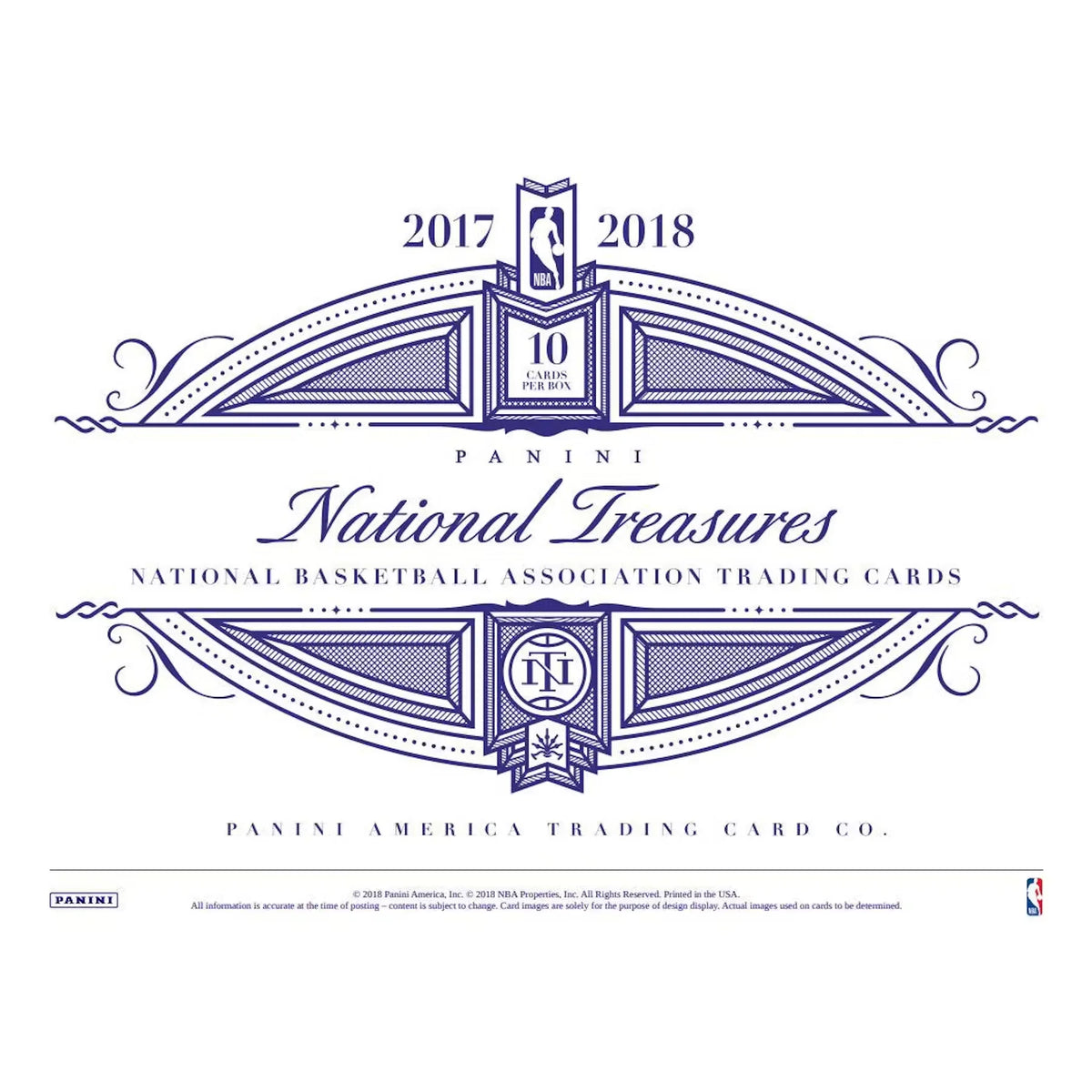 2017-18 Panini National Treasures Basketball Hobby Box (Ships Sealed Only) | P6054447