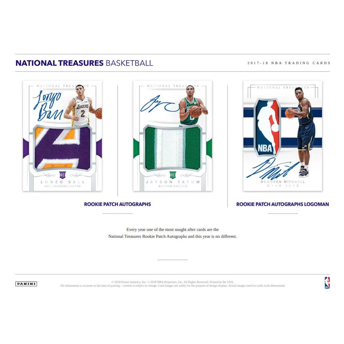 2017-18 Panini National Treasures Basketball Hobby Box (Ships Sealed Only) | P6054447