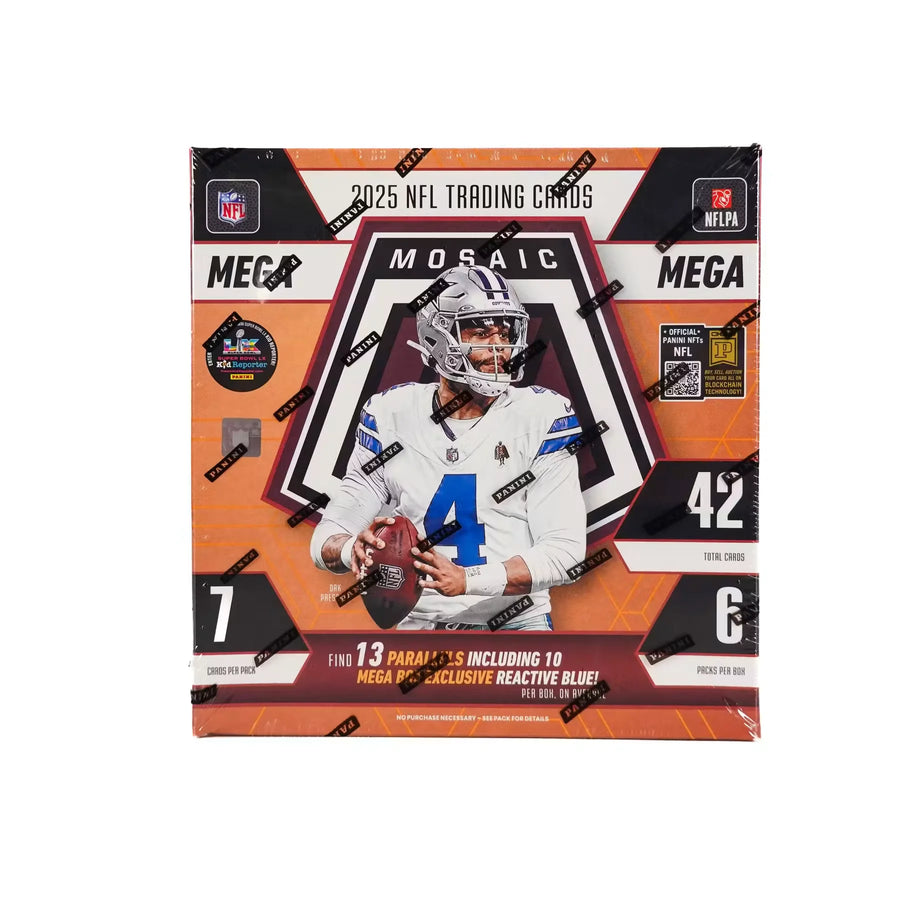 2025 Panini Mosaic Football Mega Box (Reactive Blue Parallels!) - D | P6054726