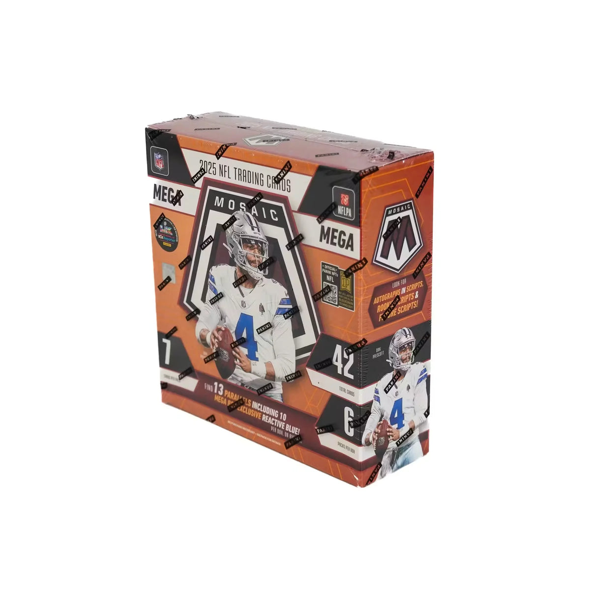 2025 Panini Mosaic Football Mega Box (Reactive Blue Parallels!) - D | P6054726
