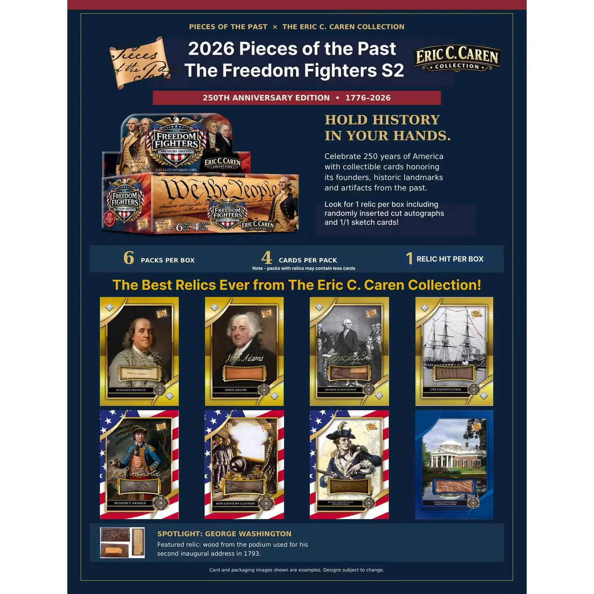 2026 Keepsake Pieces of the Past Freedom Fighters Series 2 250th Anniversary | P6057149