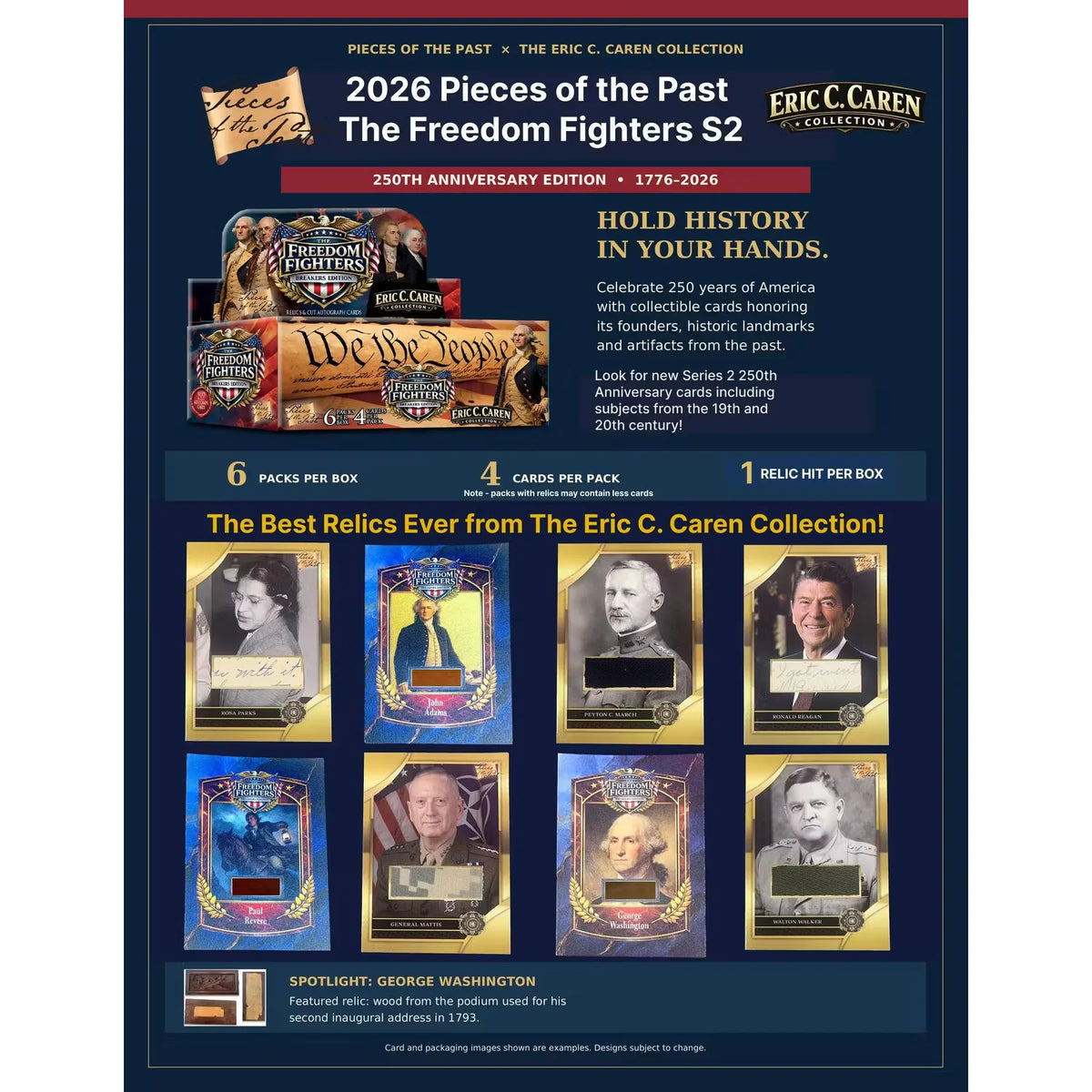 2026 Keepsake Pieces of the Past Freedom Fighters Series 2 250th Anniversary | P6057149