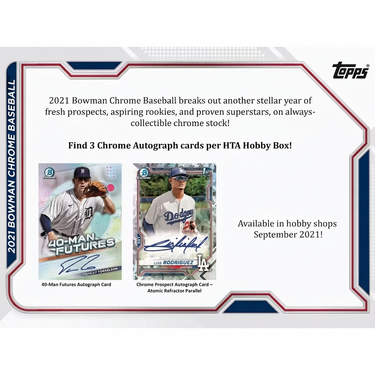 2021 Bowman Chrome Baseball HTA Choice Box (Ships Sealed Only) - D2 | P6134726