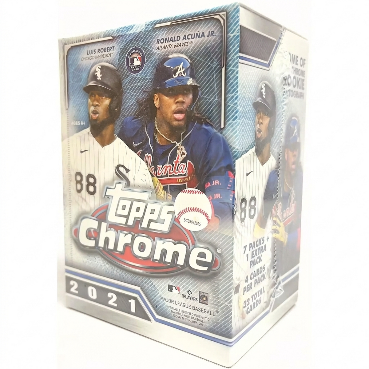 2021 Topps Chrome Baseball Blaster Box | 8 Packs (Ships Sealed Only) | P6134741