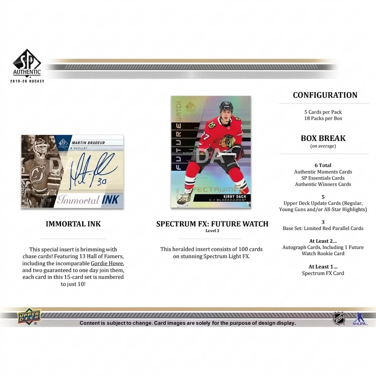 2019-20 Upper Deck SP Authentic Hockey Hobby Box (Ships Sealed Only) | P6135504