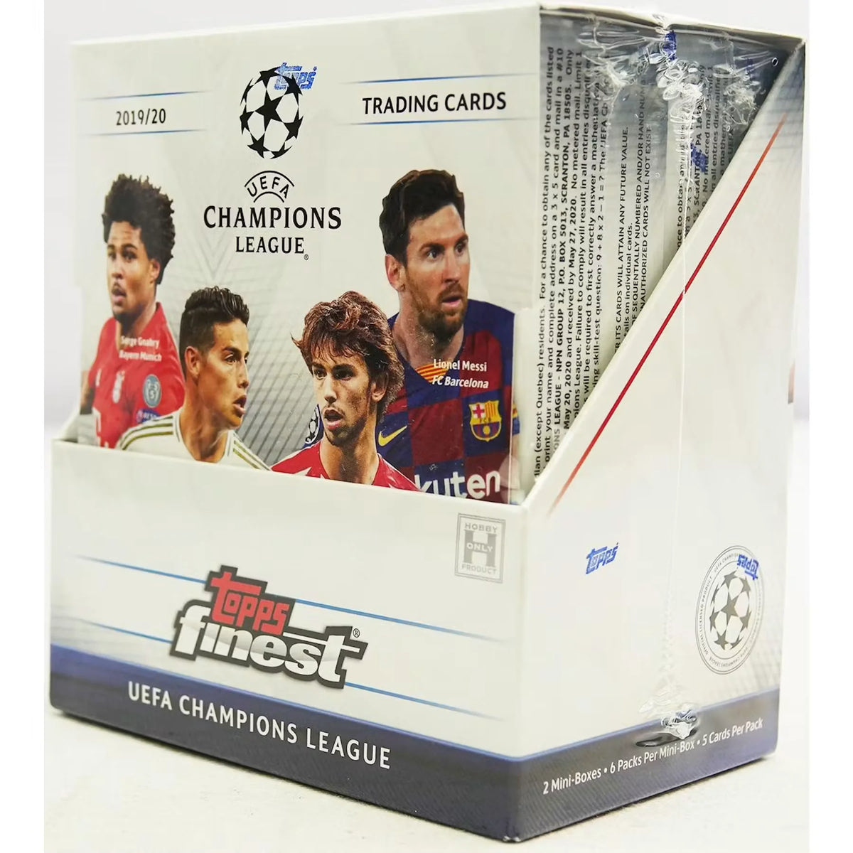 2019-20 Topps Finest UEFA Champions League Soccer Hobby Box - D | P6135660