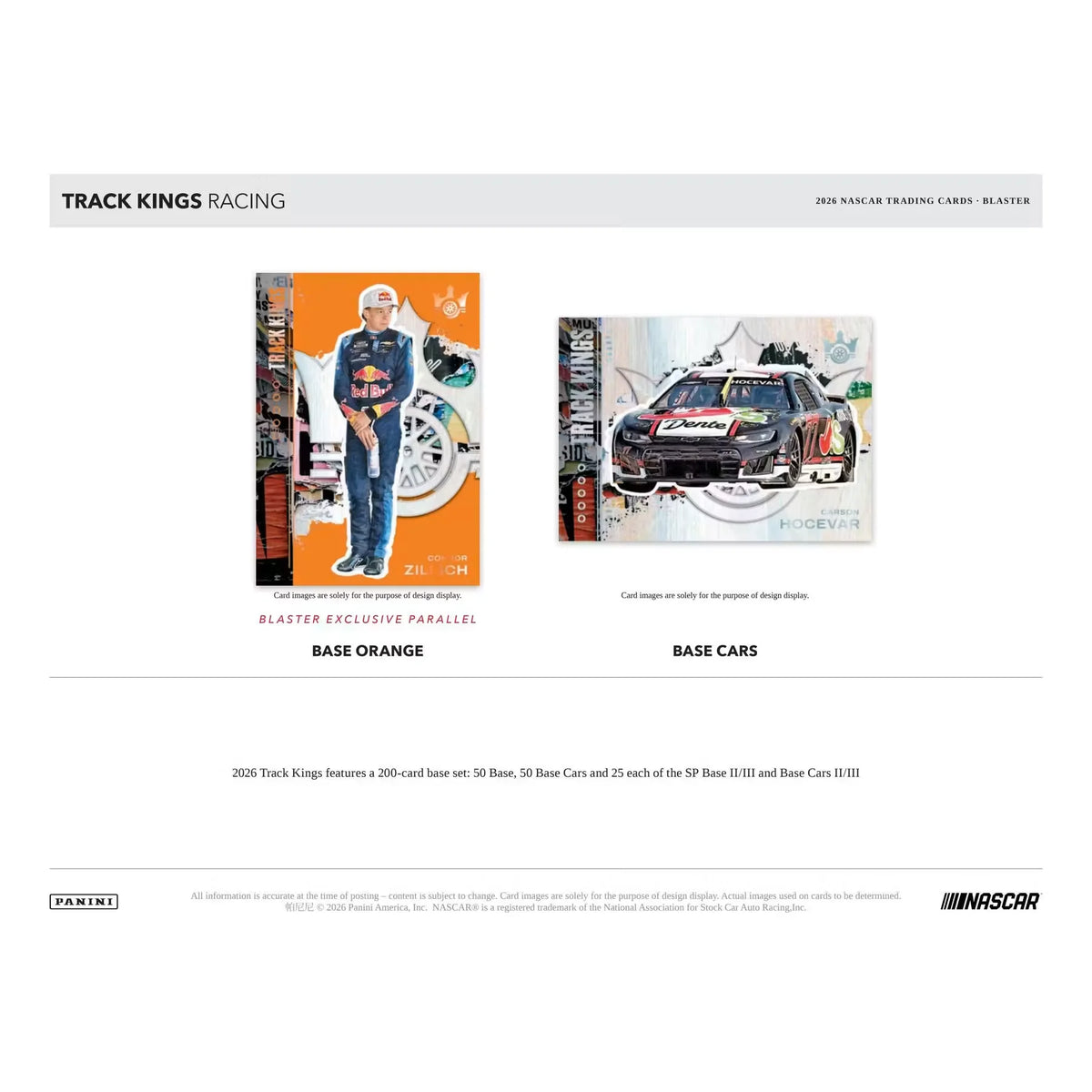2026 Panini Track Kings NASCAR Racing Blaster Hobby Box (Presell) | P6135920