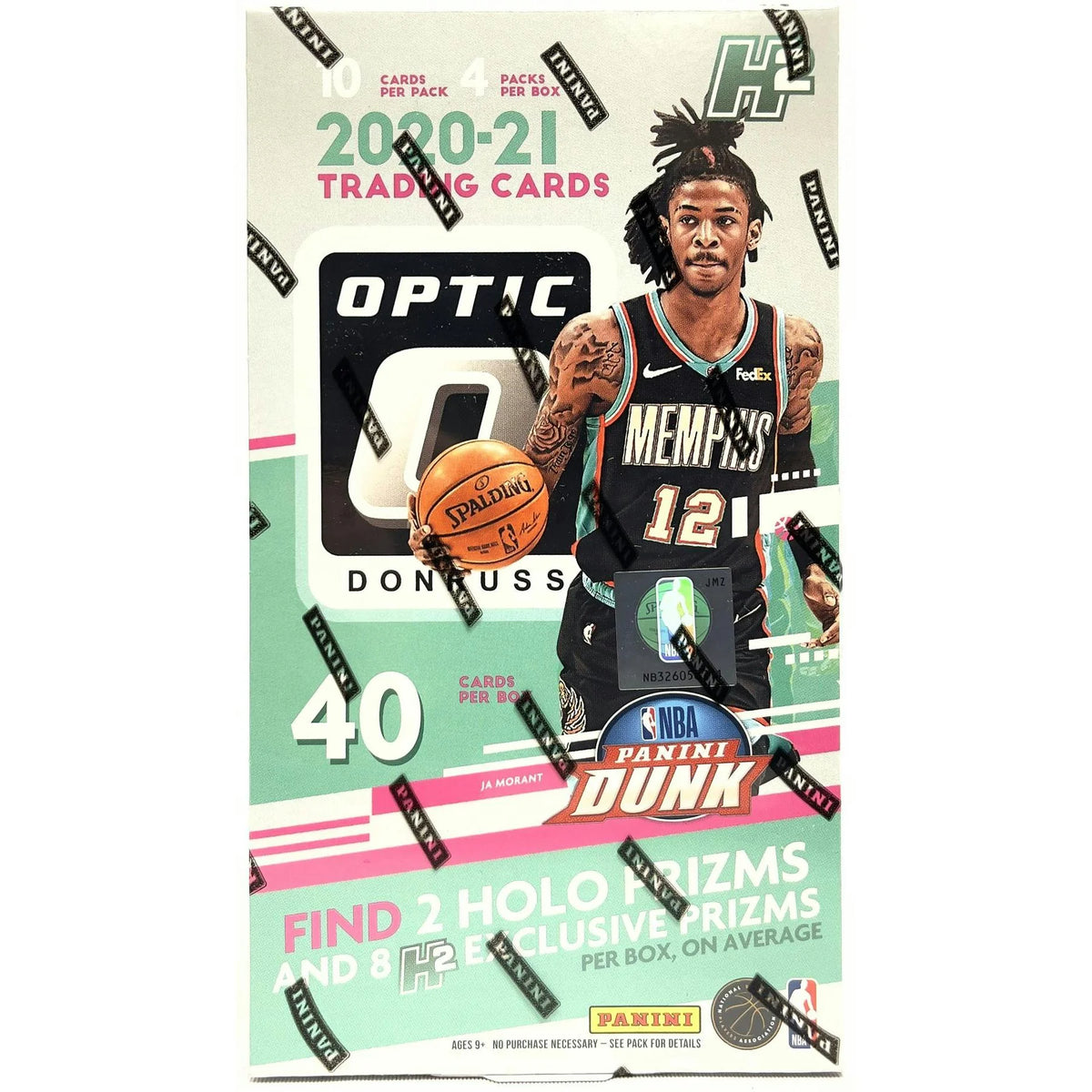 2020-21 Panini Donruss Optic Basketball H2 Hobby Hybrid Box - D | P6136384