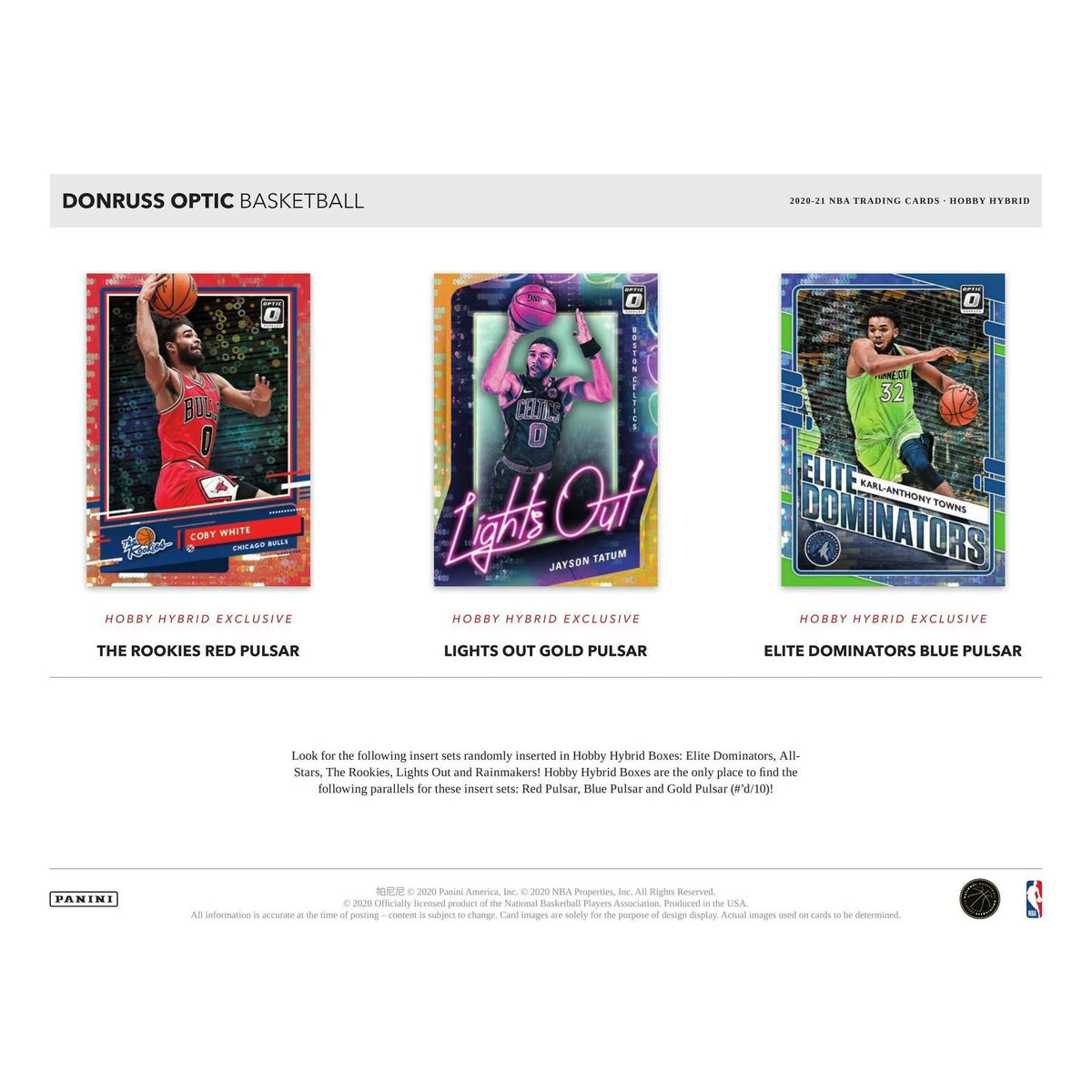 2020-21 Panini Donruss Optic Basketball H2 Hobby Hybrid Box - D | P6136384
