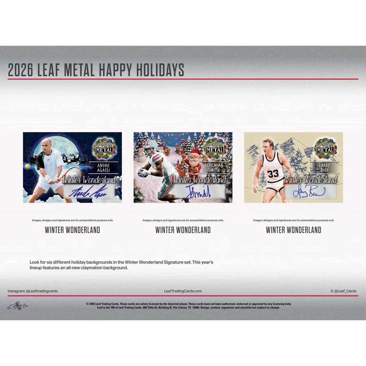 2026 Leaf Metal Happy Holidays Ugly Sweater Edition Box | Presell | P6571969