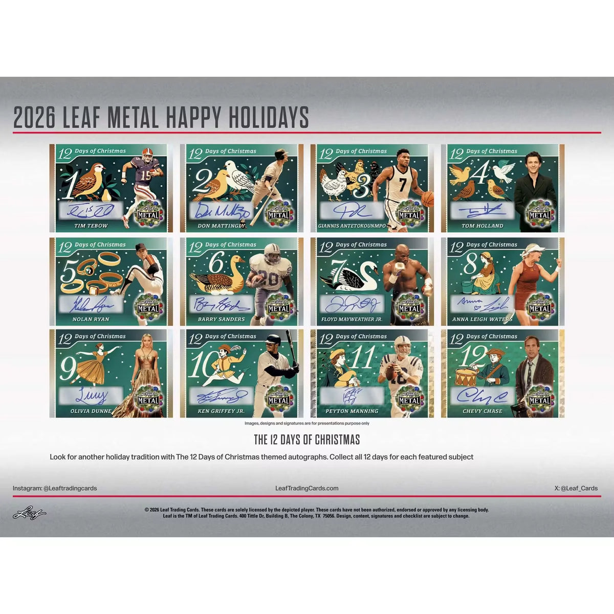 2026 Leaf Metal Happy Holidays Ugly Sweater Edition Box | Presell | P6571969