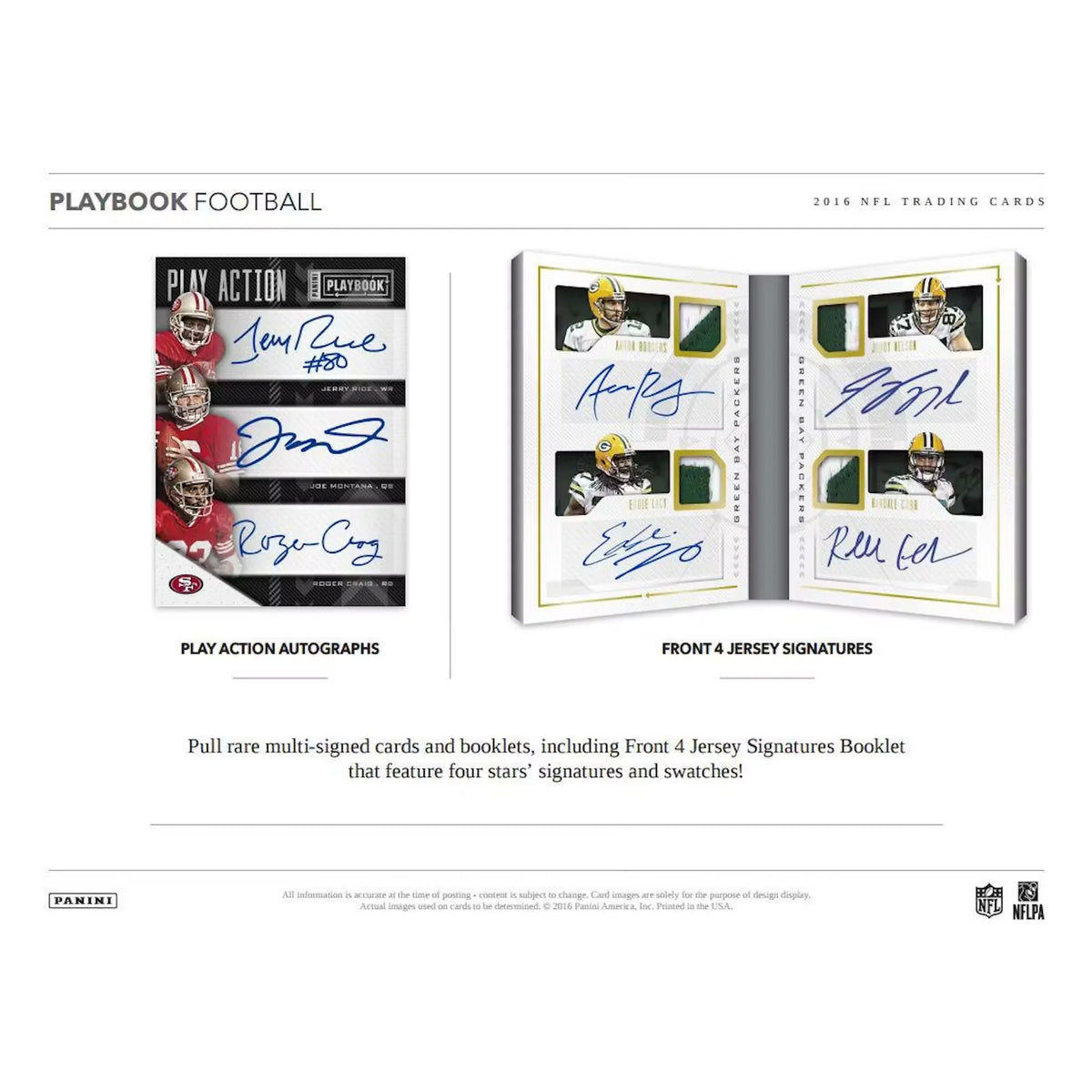 2016 Panini Playbook Football Hobby Box - D | P6573080