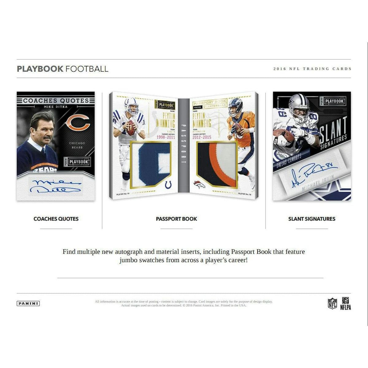 2016 Panini Playbook Football Hobby Box - D | P6573080