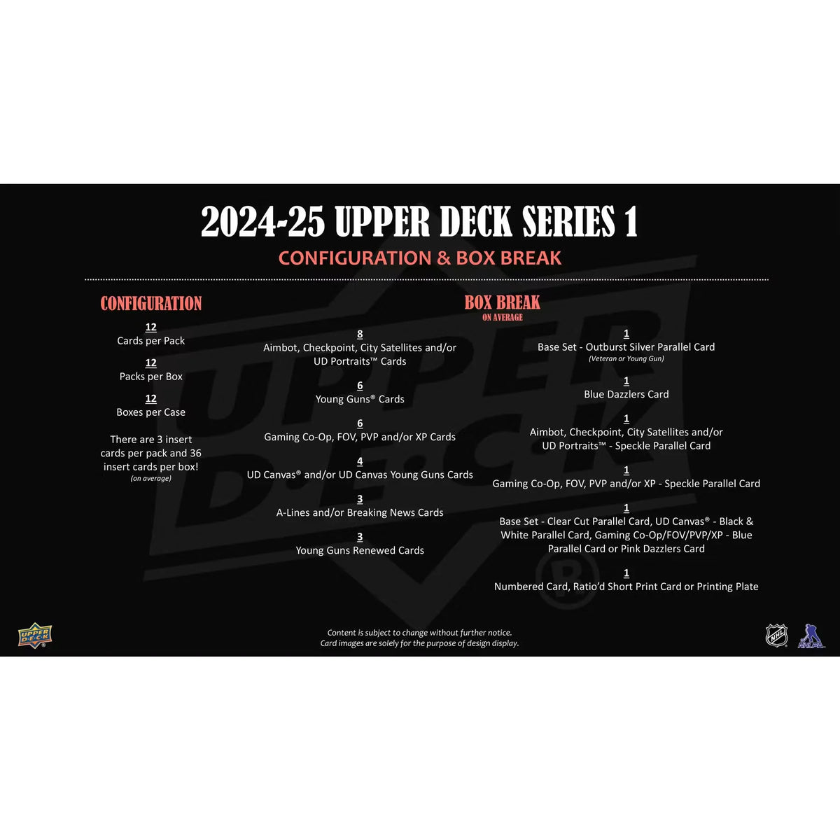 2024-25 Upper Deck Series 1 Hockey Hobby Box (Ships Sealed Only) - D | P6573244