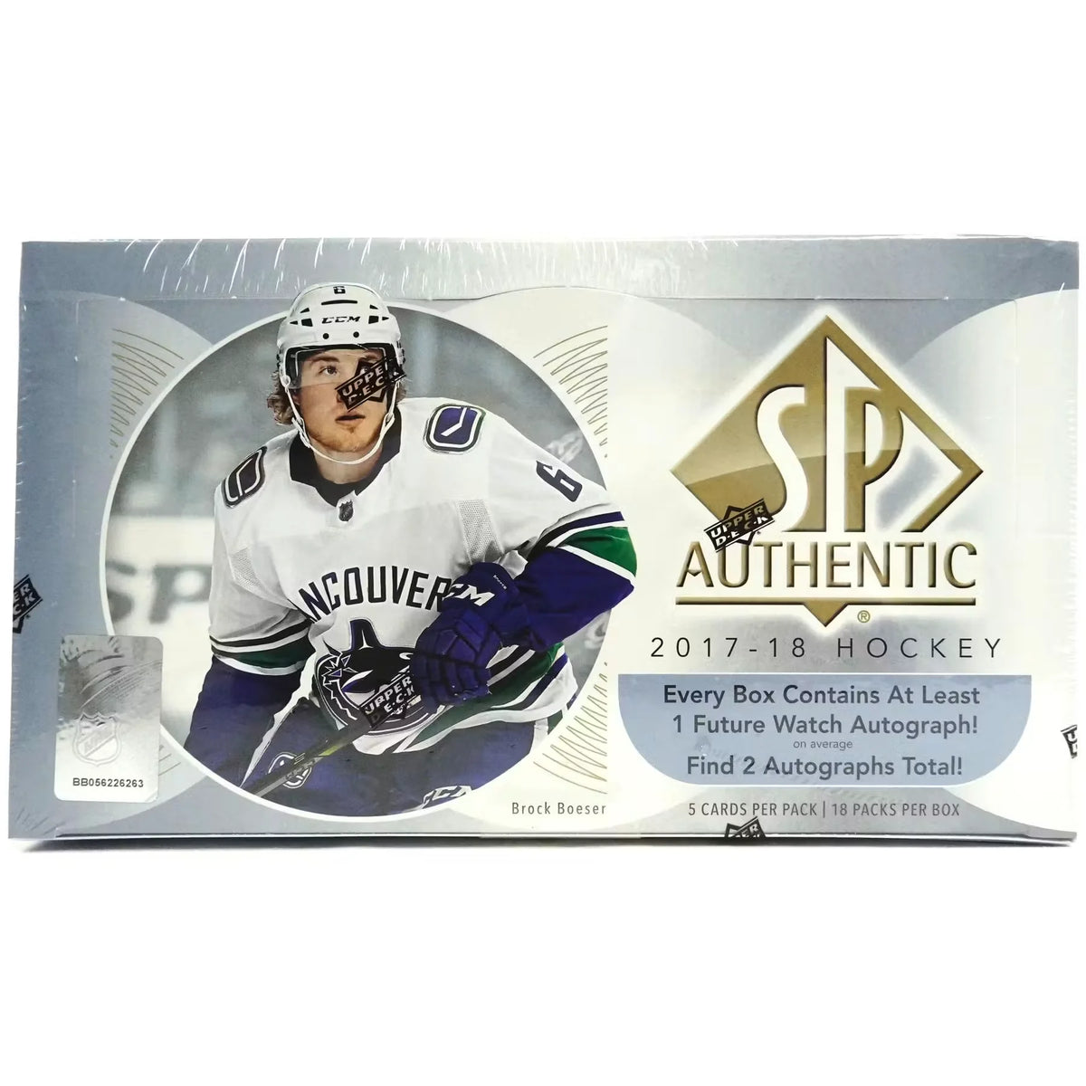 2017-18 Upper Deck SP Authentic Hockey Hobby Box (Ships Sealed Only) | P6573292