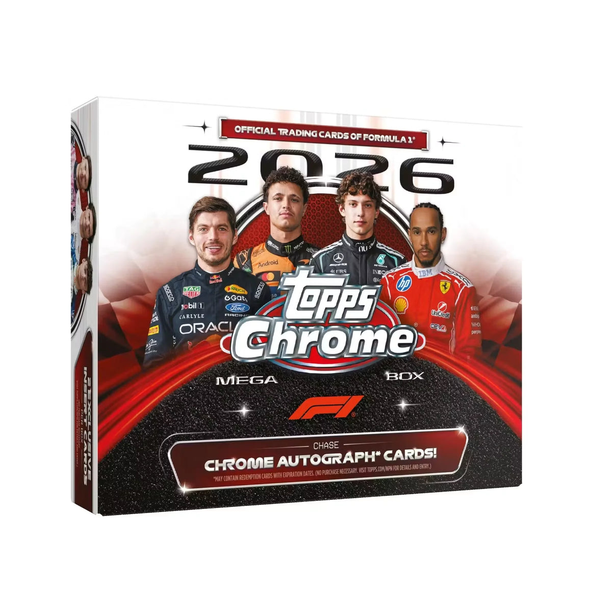 2026 Topps Chrome Formula 1 Mega Box | Racing Cards Presell (Ships Sealed Only) | P6573644