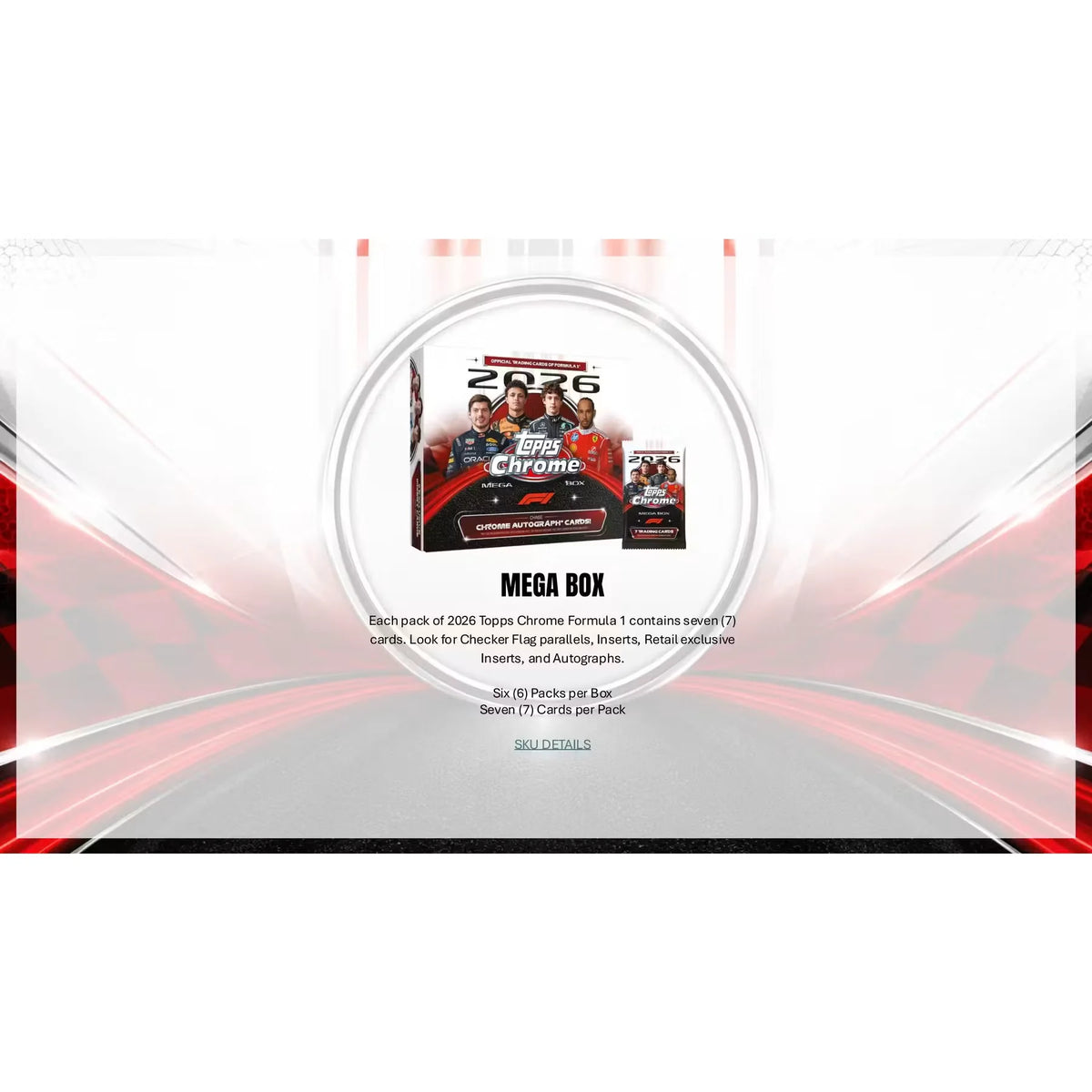 2026 Topps Chrome Formula 1 Mega Box | Racing Cards Presell (Ships Sealed Only) | P6573644