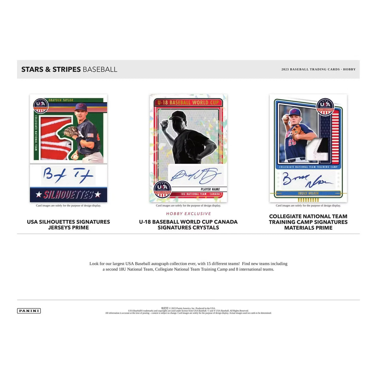 2023 Panini USA Stars & Stripes Baseball Hobby Box (Ships Sealed Only) | P6573776
