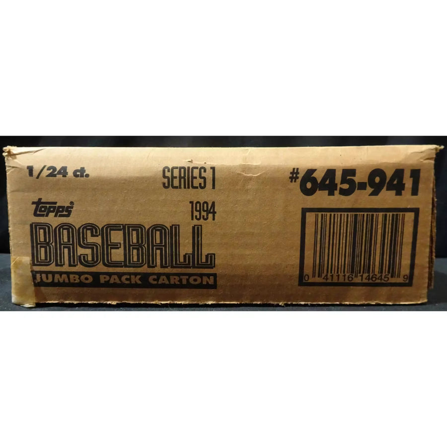 1994 Topps Series 1 Baseball Jumbo Pack Carton Box | Opened (Ships Sealed Only) | P6574016
