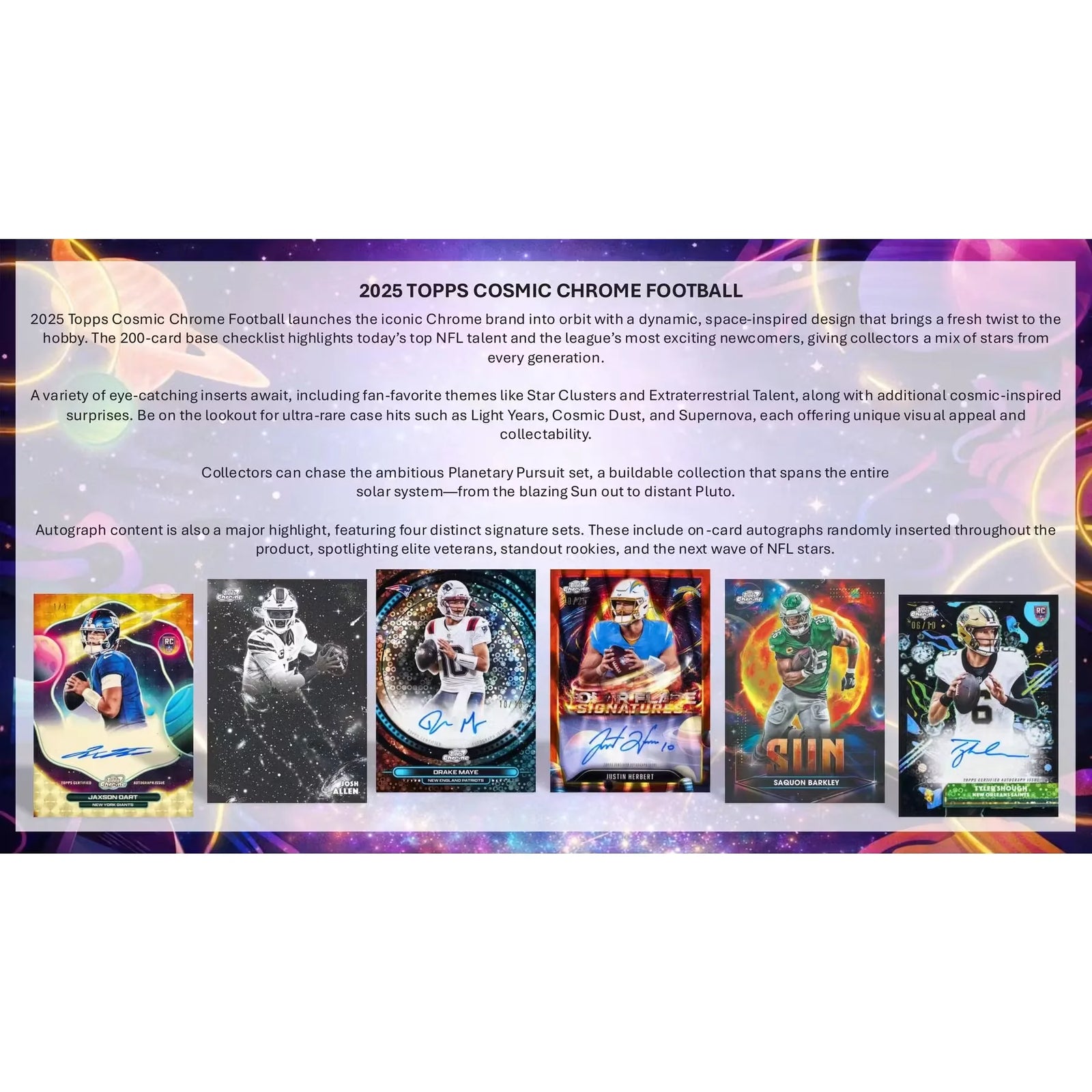 2025 Topps Cosmic Chrome Football Hobby Box | Slightly Damaged (Ships Sealed Only)