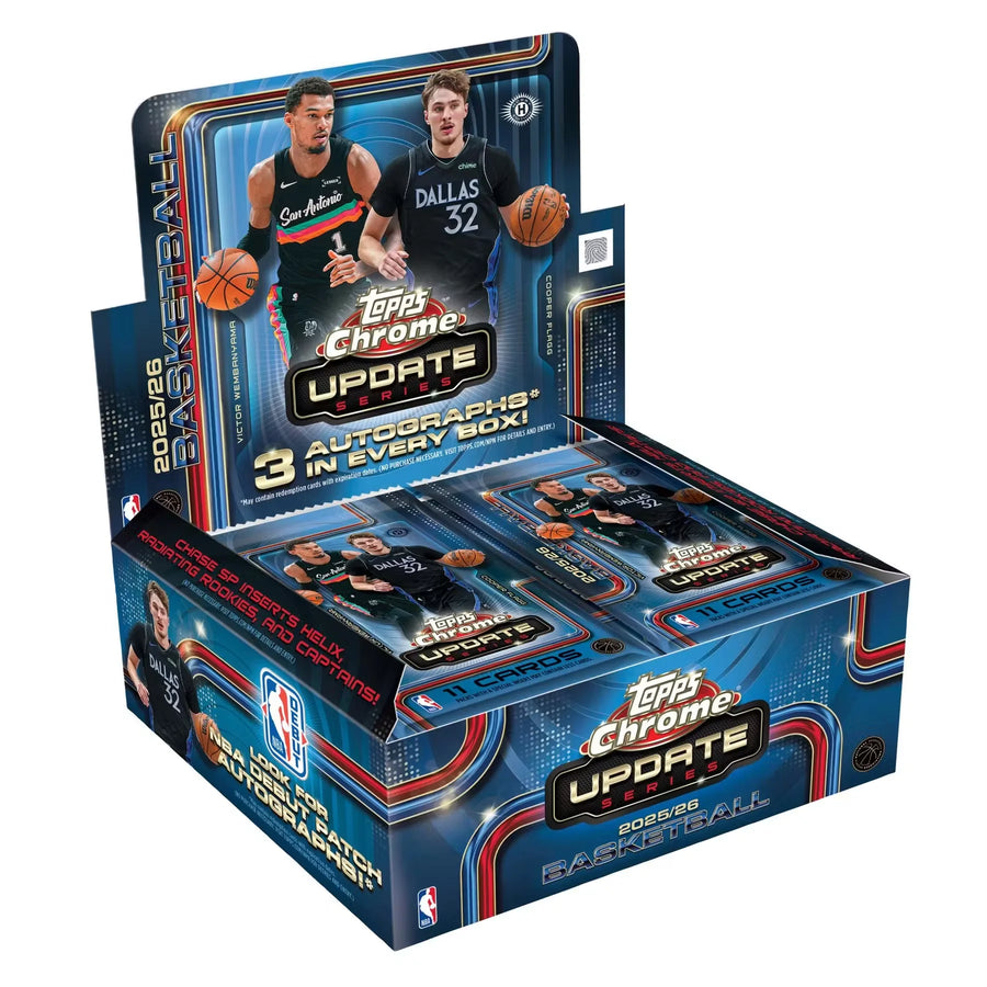 2025-26 Topps Chrome Update Basketball Hobby Jumbo Box | Presell (Ships Sealed Only)
