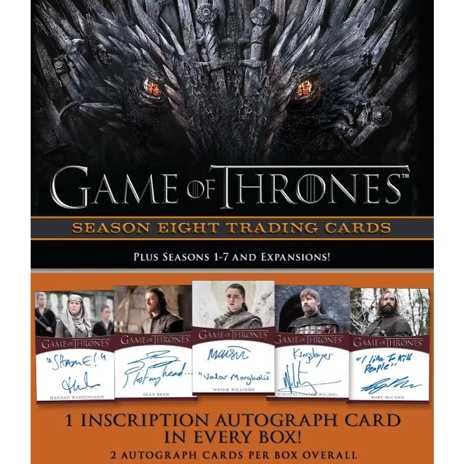 Game of Thrones Season 8 Trading Cards Hobby Box | 2020 Rittenhouse (Ships Sealed Only)