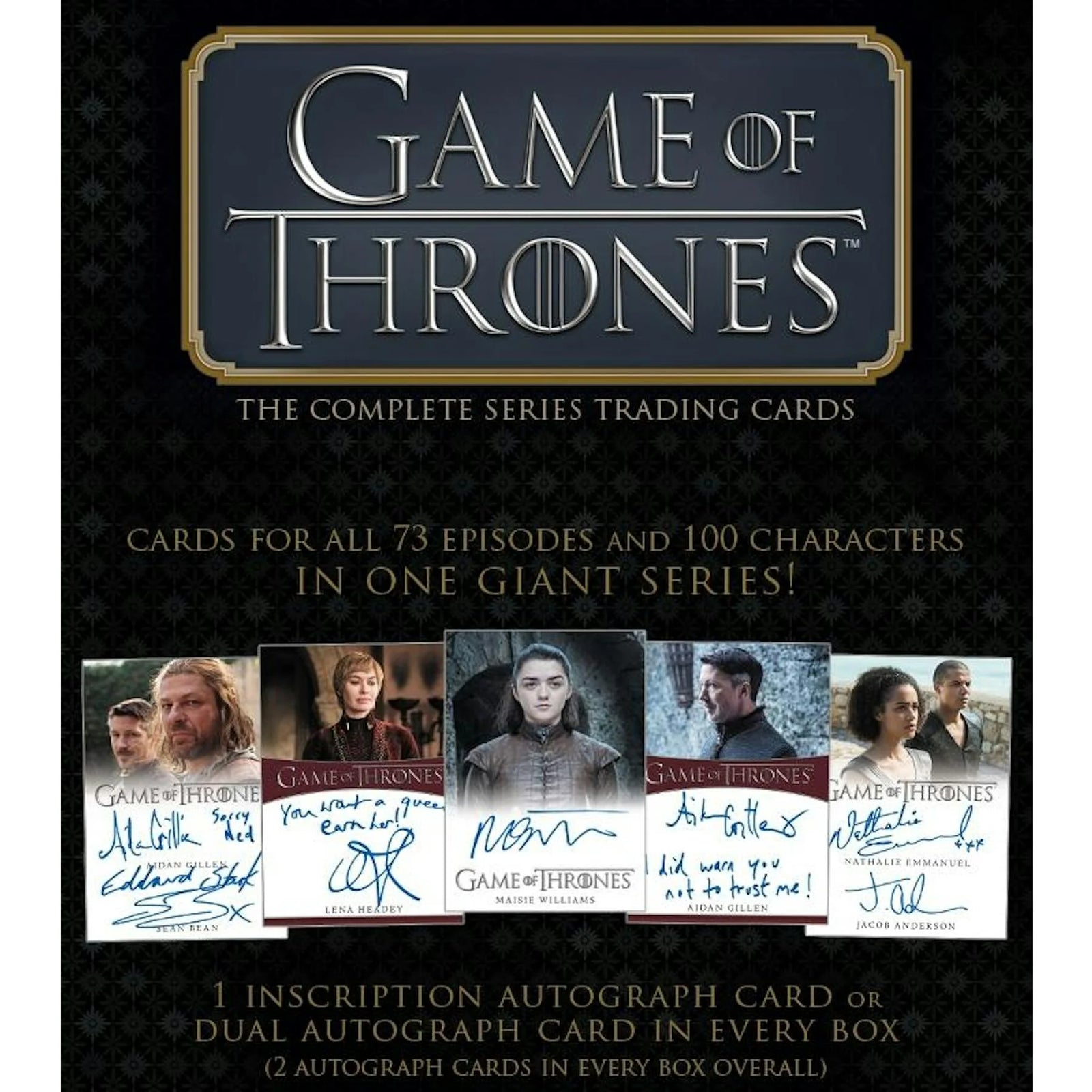 Game of Thrones The Complete Series Trading Cards Hobby Box | 2020 Rittenhouse (Ships Sealed Only)
