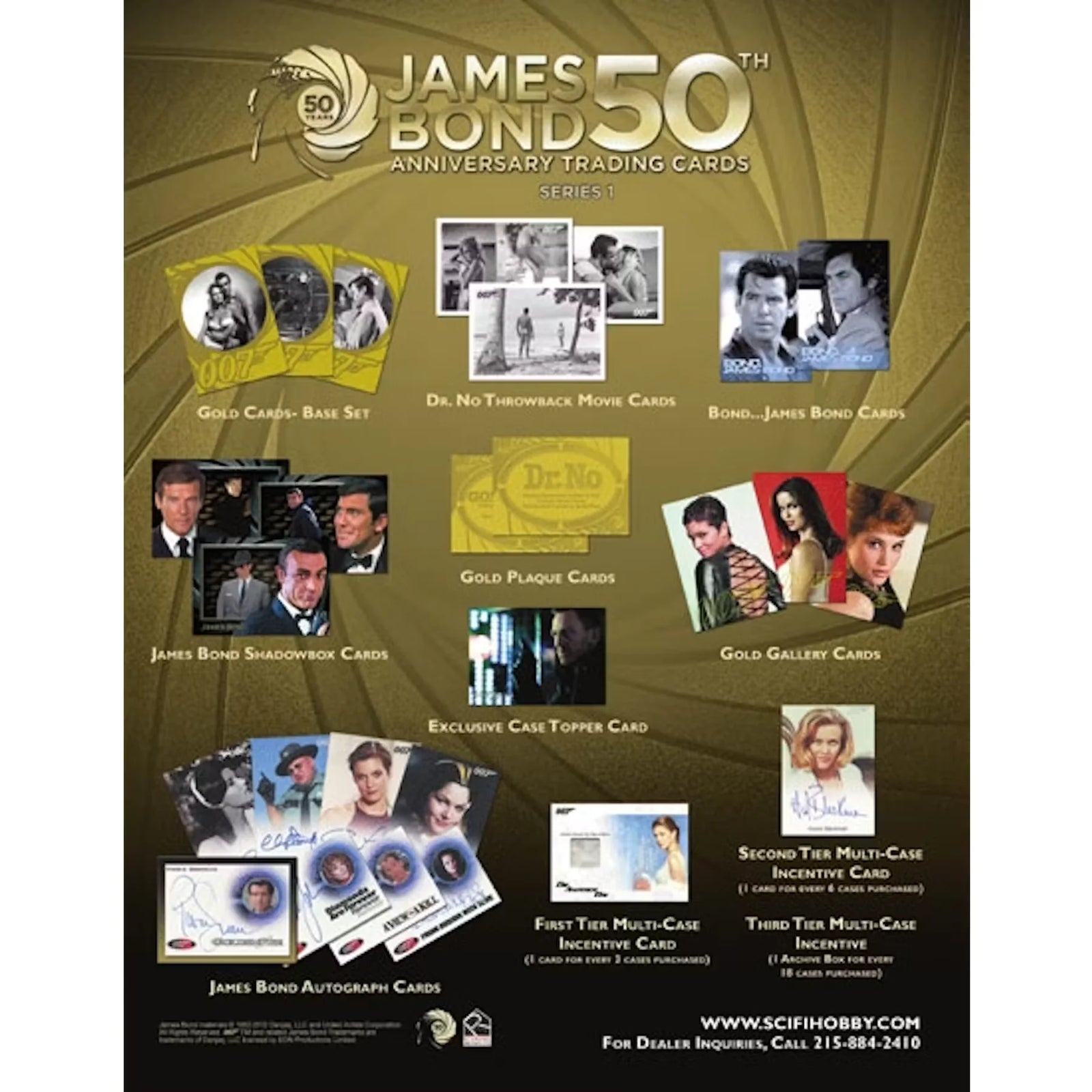 James Bond 50th Anniversary Series 1 Trading Cards Box | 2012 Rittenhouse (Ships Sealed Only)