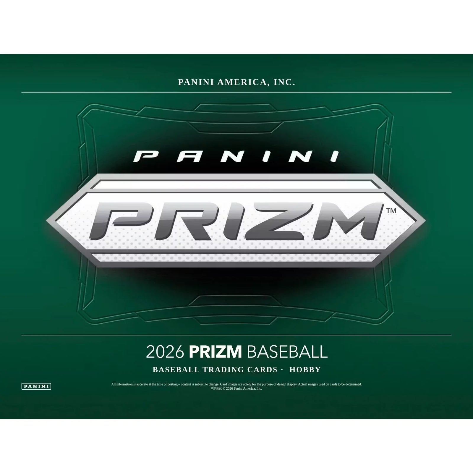 2026 Panini Prizm Baseball Hobby Box | Presell (Ships Sealed Only)