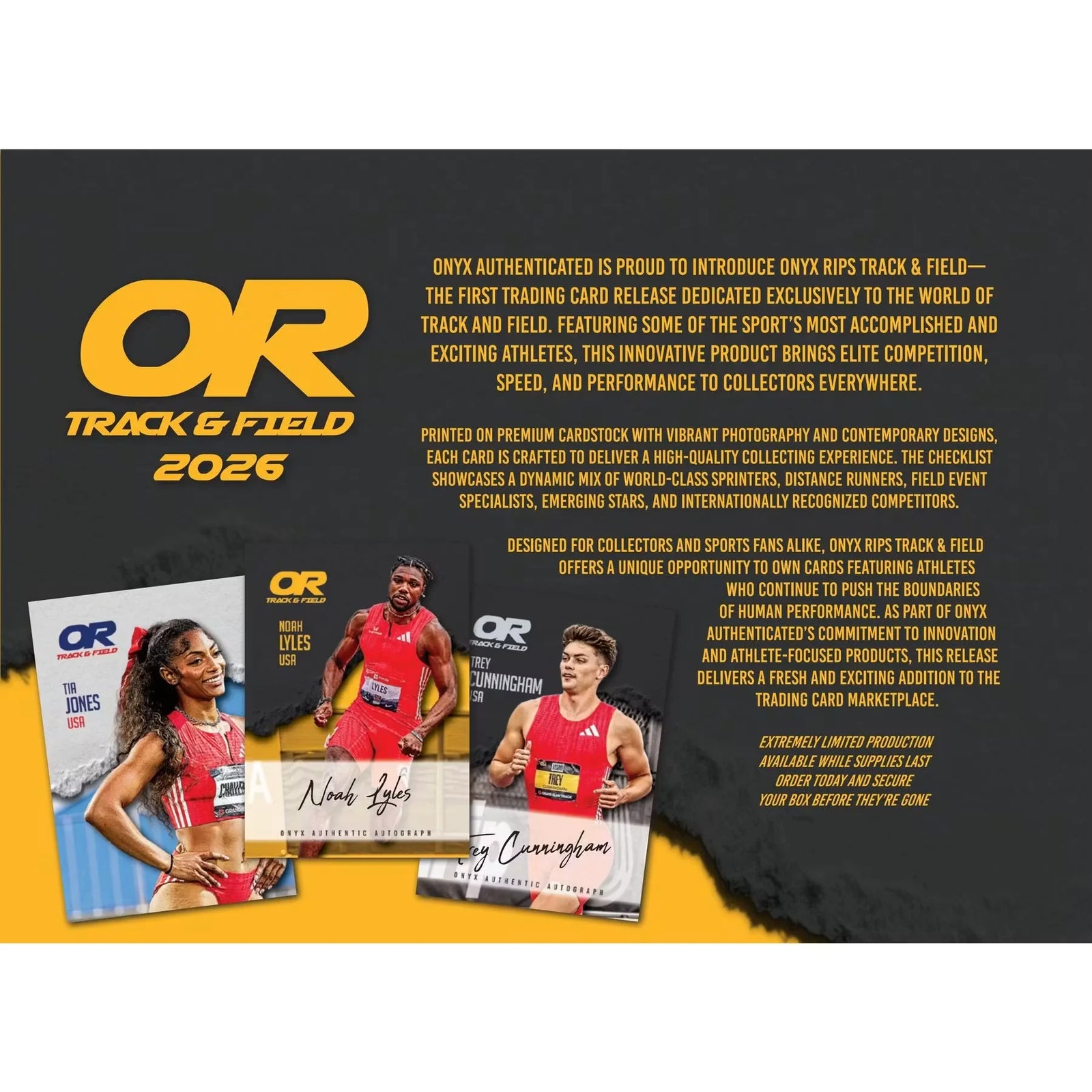 2026 Onyx Rips Track and Field Hobby Box | 8 Autographs Per Box