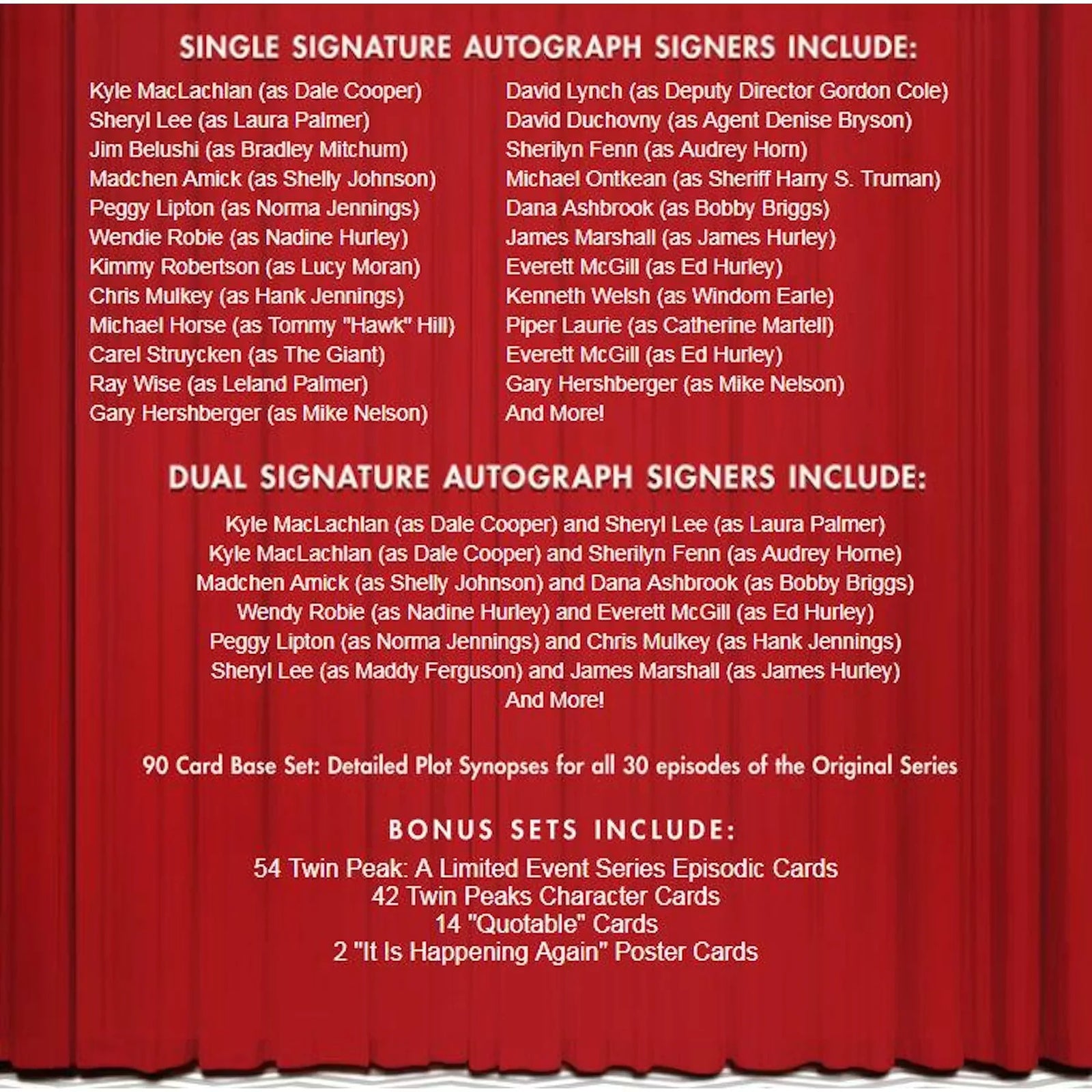 2018 Rittenhouse Twin Peaks Trading Cards Box | Two Autographs Per Box (Ships Sealed Only)