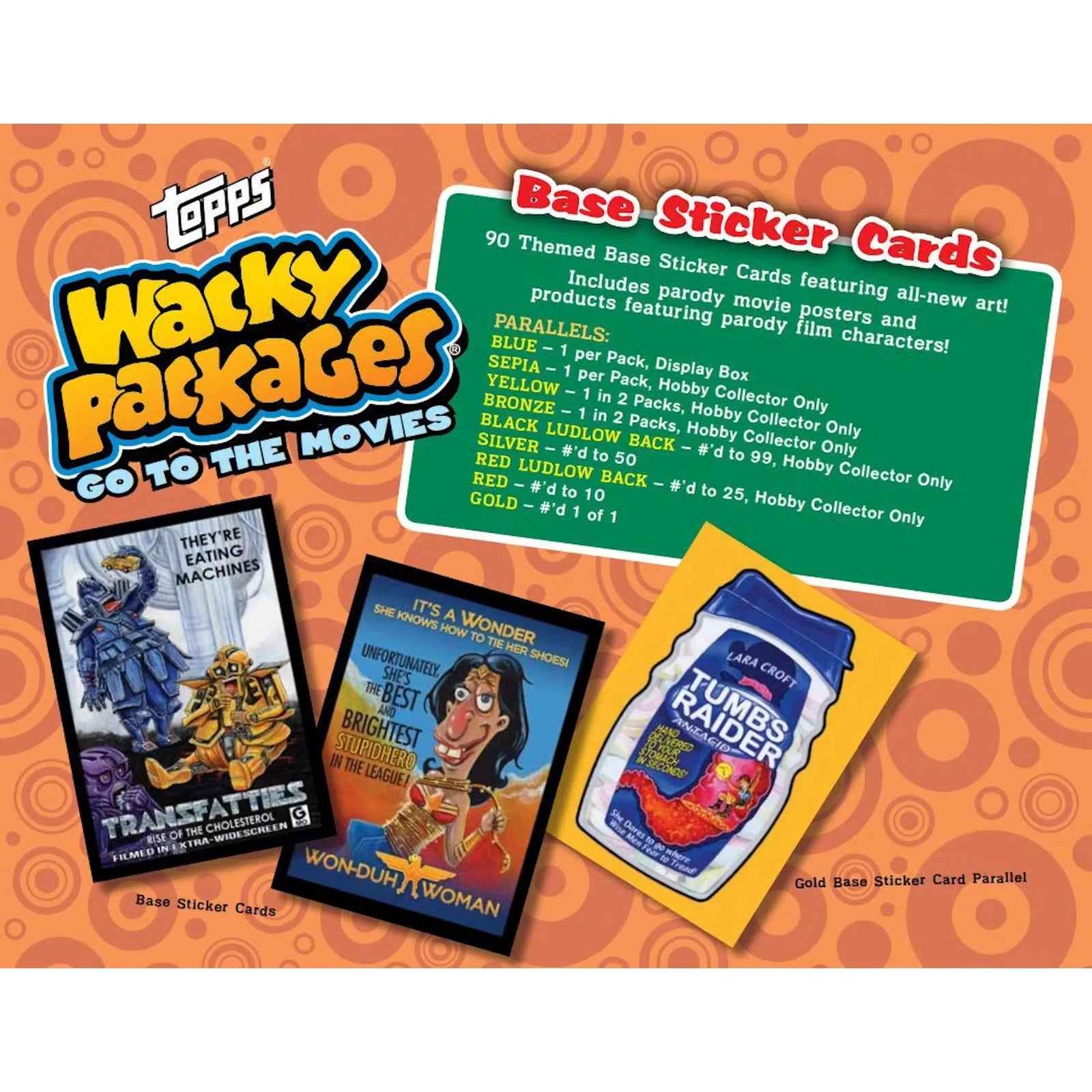 2018 Topps Wacky Packages Go to the Movies Hobby Box (Ships Sealed Only)
