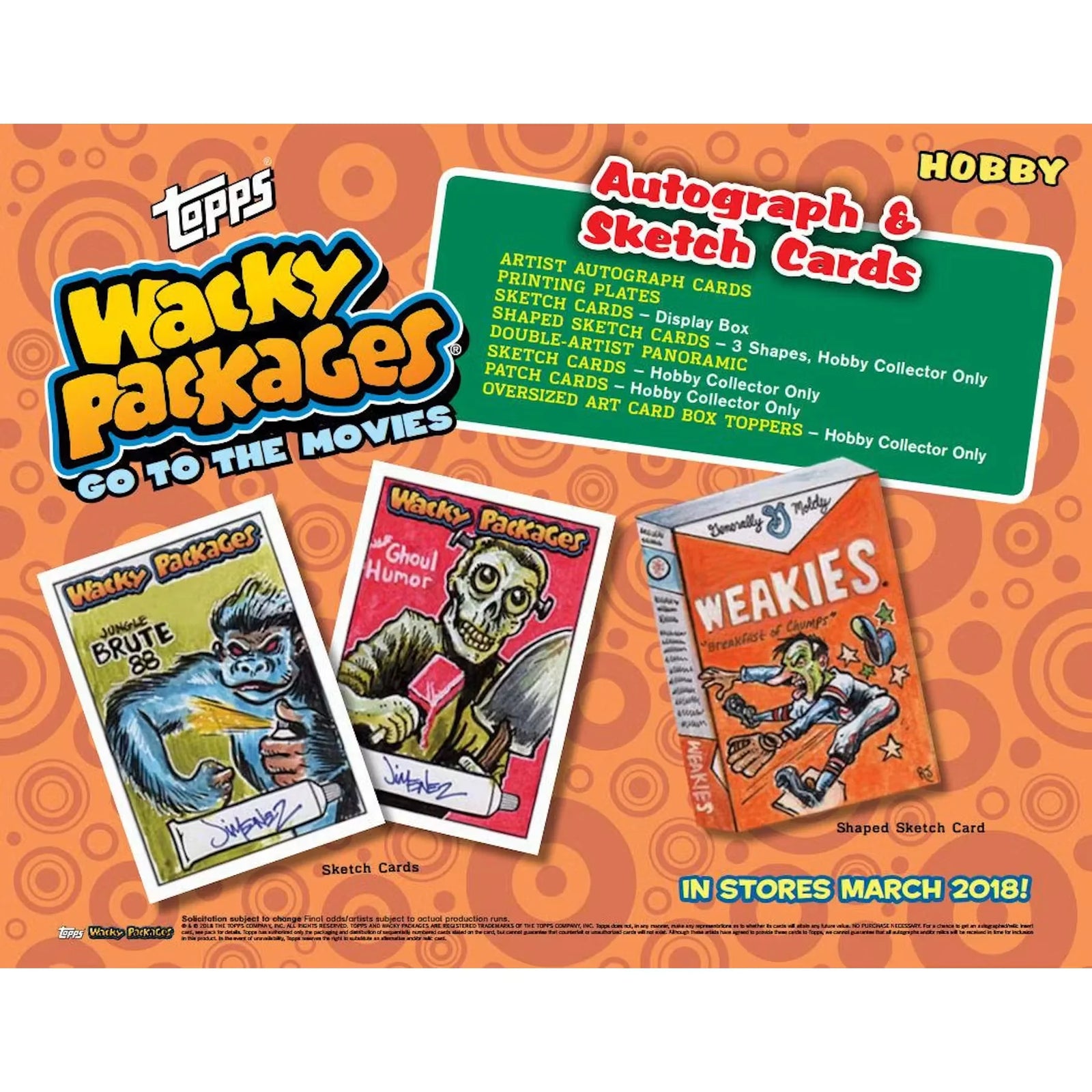 2018 Topps Wacky Packages Go to the Movies Hobby Box (Ships Sealed Only)