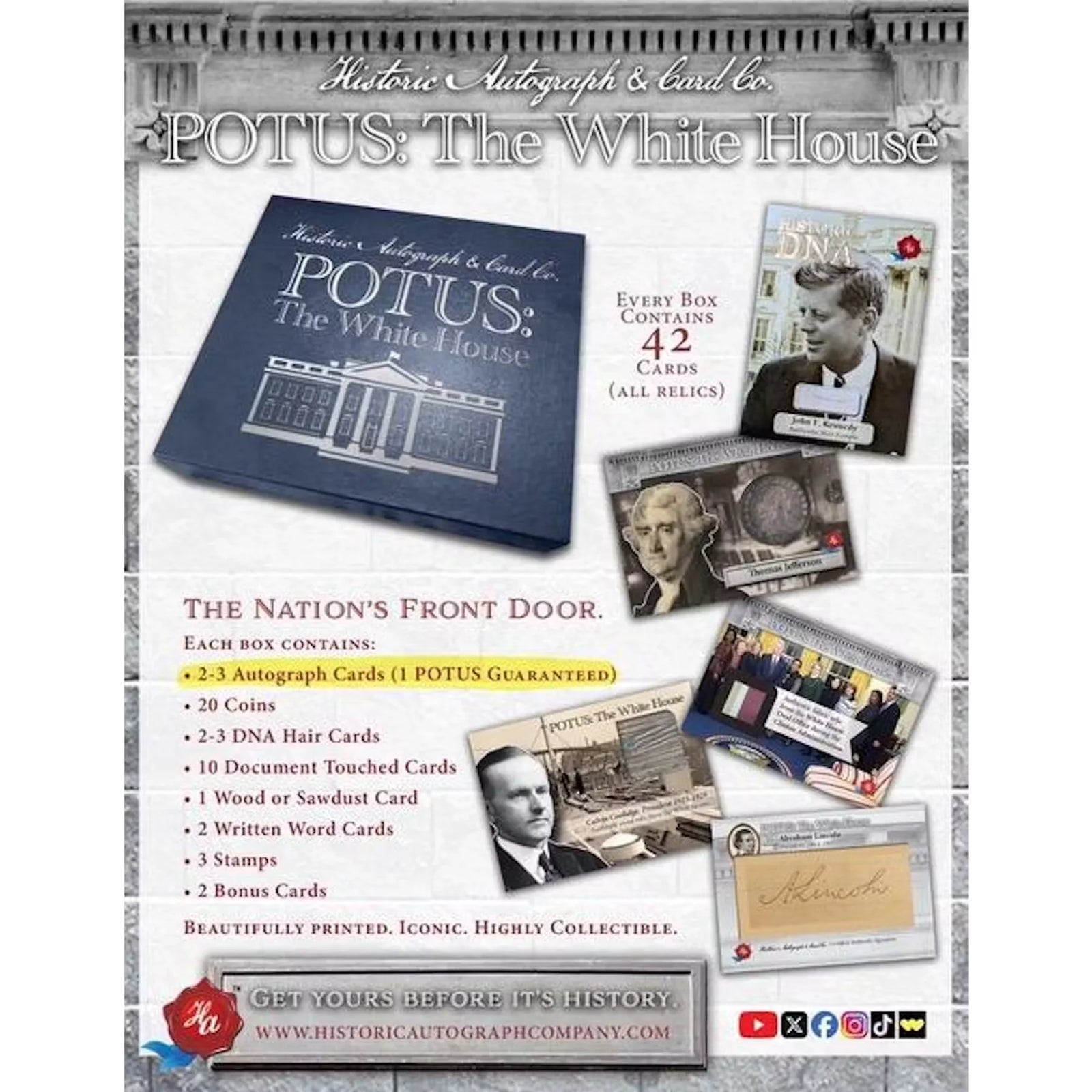 2025 Historic Autographs POTUS: The White House Premium Box | Limited Edition