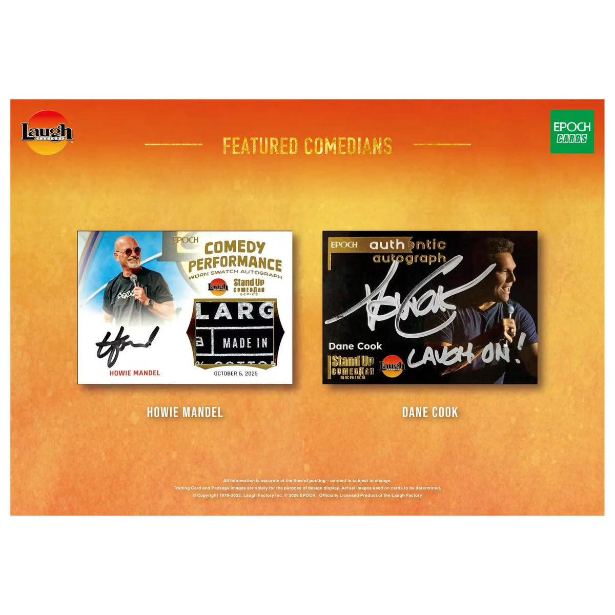 2026 Epoch Laugh Factory Stand Up Comedian Series 1 Hobby Box | P6700521