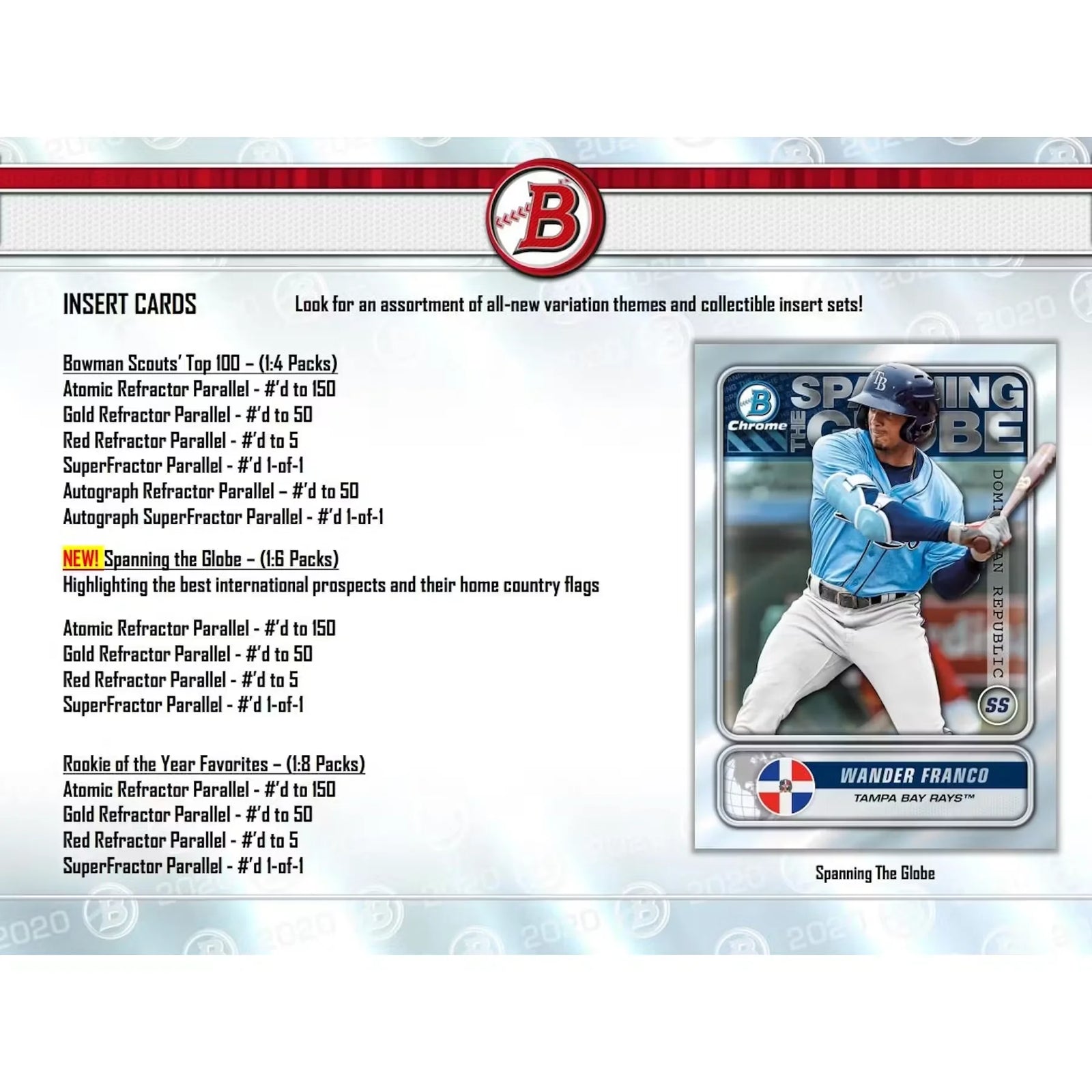 2020 Bowman Baseball Hobby Jumbo Box | Three Chrome Autographs (Ships Sealed Only)
