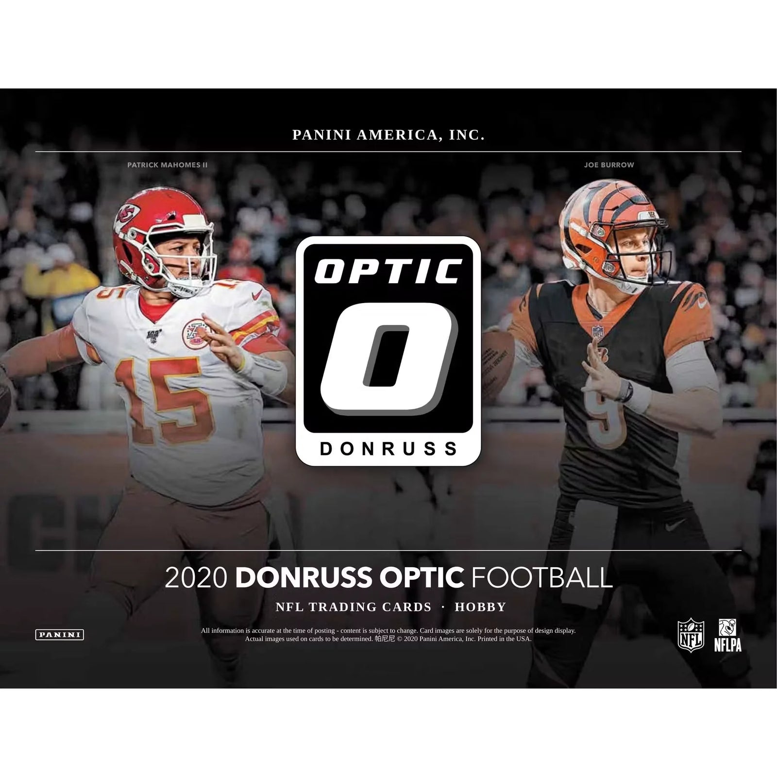 2020 Panini Donruss Optic Football Hobby Box (Ships Sealed Only)