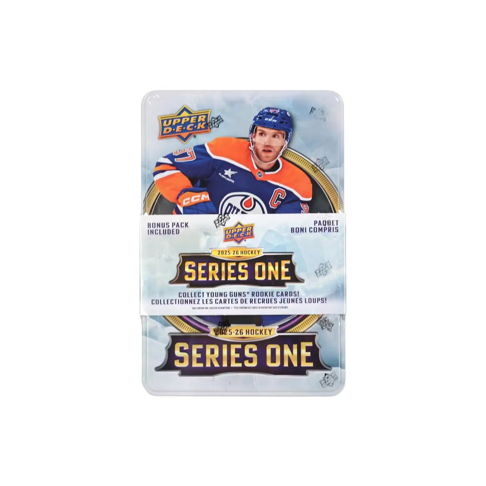 2025-26 Upper Deck Series 1 Hockey Tin | Young Guns Rookies (Ships Sealed Only)