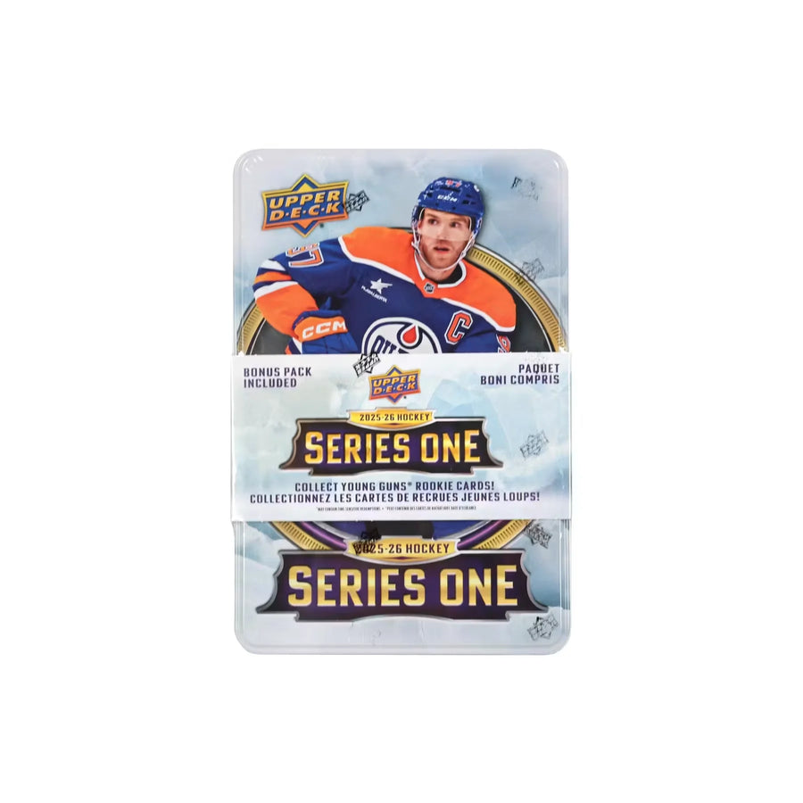 2025-26 Upper Deck Series 1 Hockey Tin | Young Guns Rookies (Ships Sealed Only)
