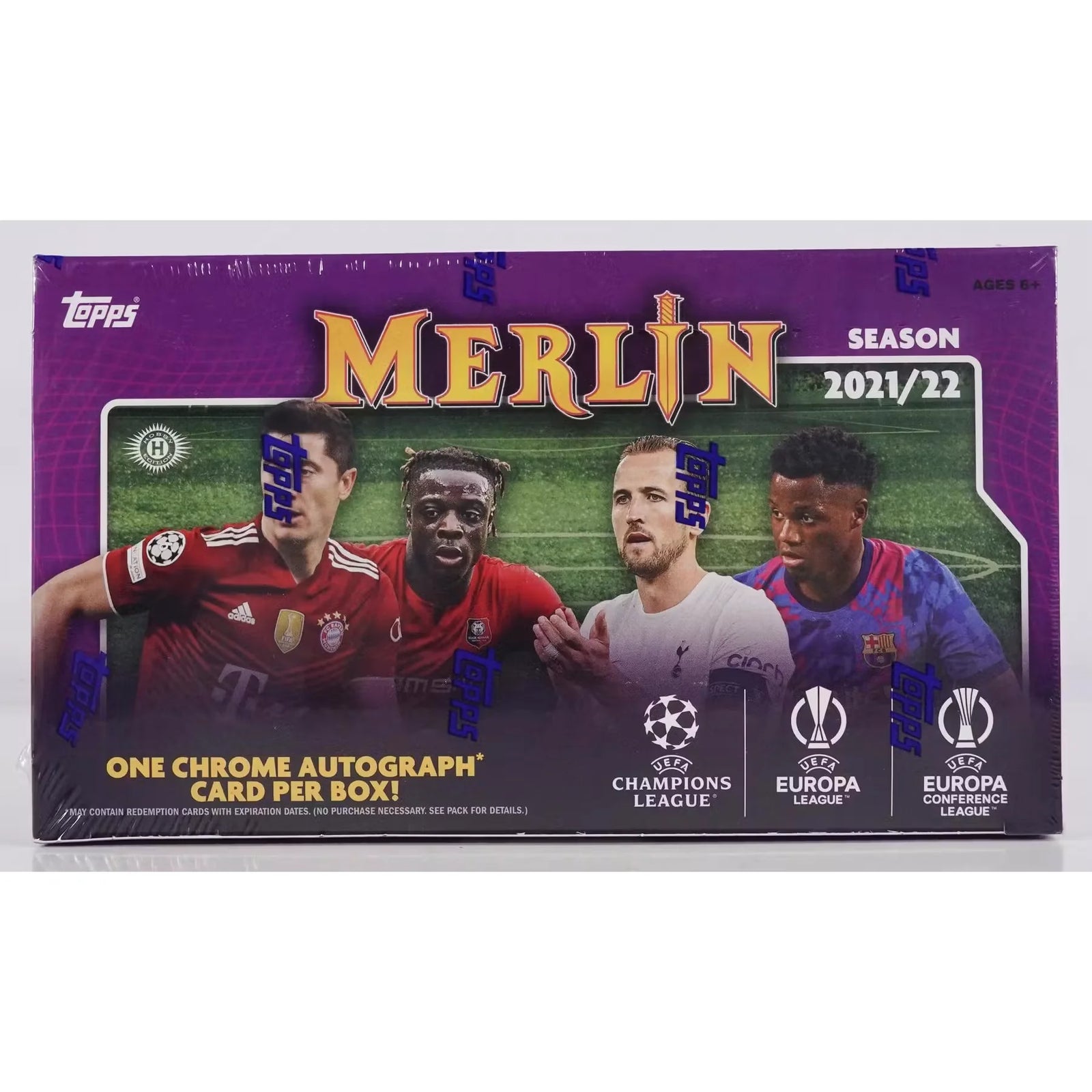 2021-22 Topps UEFA Champions League Merlin Chrome Soccer Hobby Box (Ships Sealed Only) - D