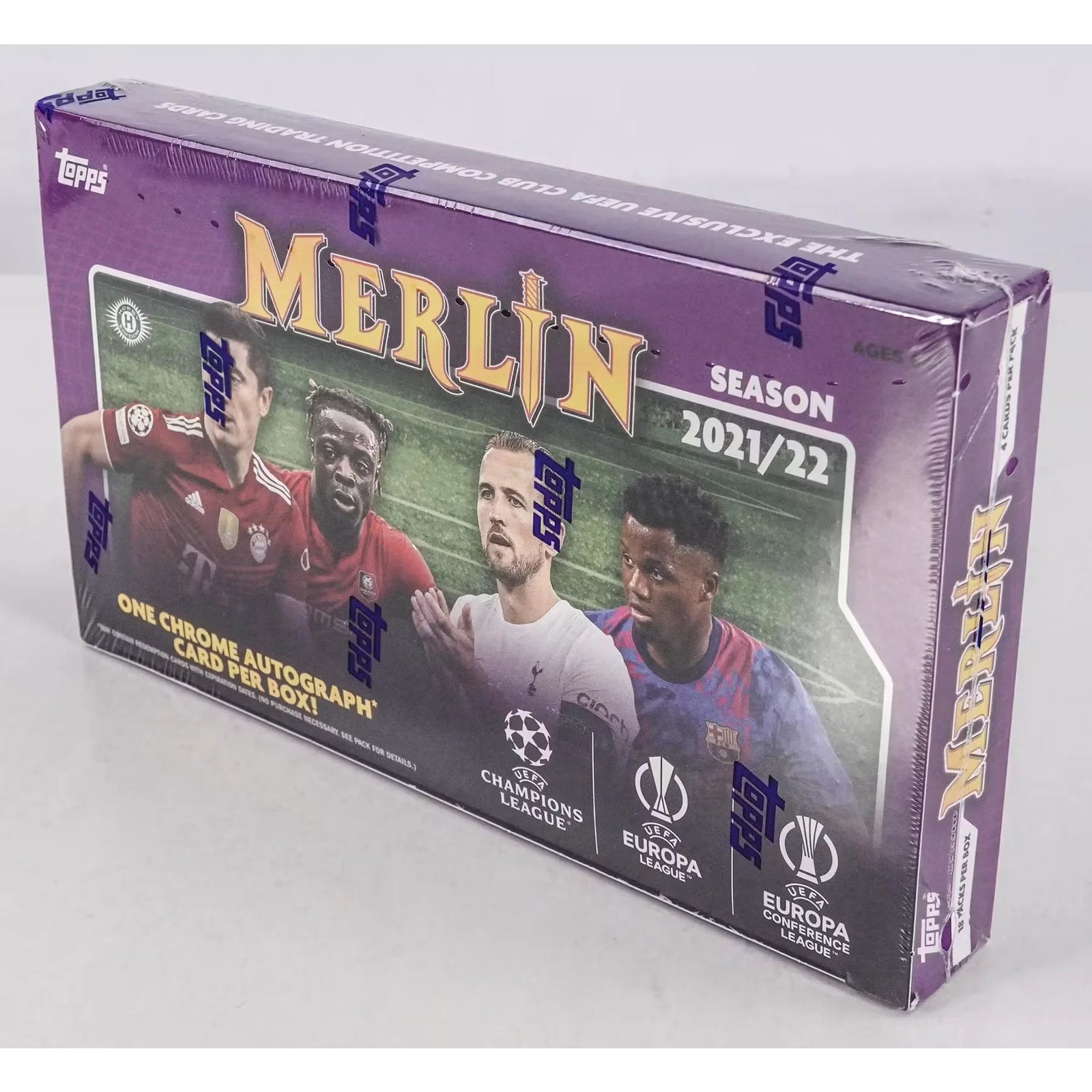 2021-22 Topps UEFA Champions League Merlin Chrome Soccer Hobby Box (Ships Sealed Only) - D