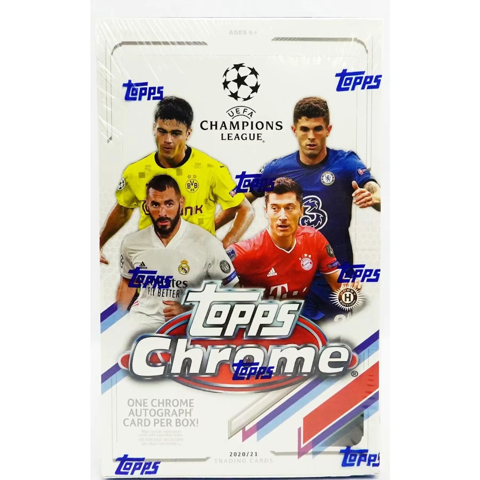 2020-21 Topps Chrome UEFA Champions League Soccer Hobby Box (Ships Sealed Only)