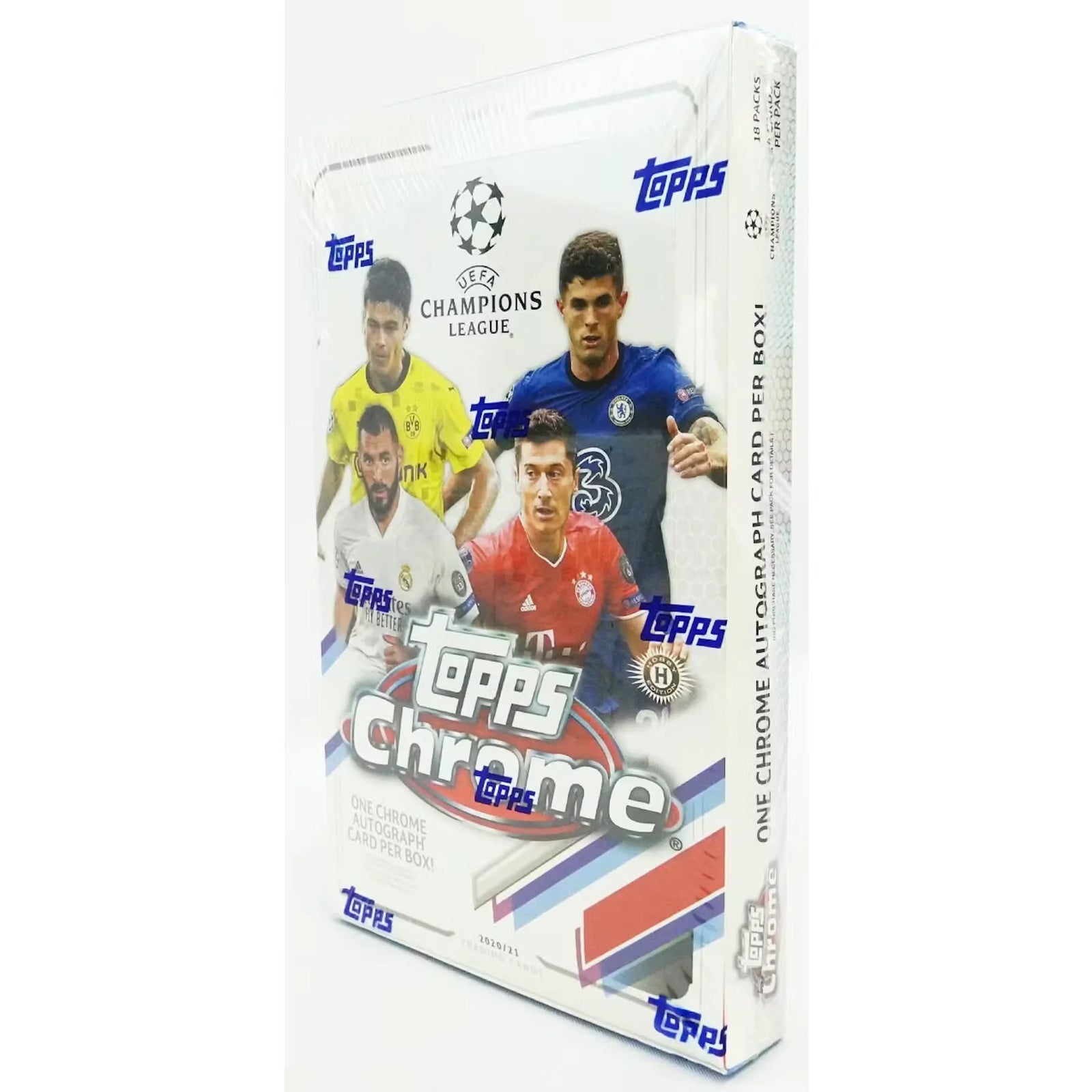 2020-21 Topps Chrome UEFA Champions League Soccer Hobby Box (Ships Sealed Only)