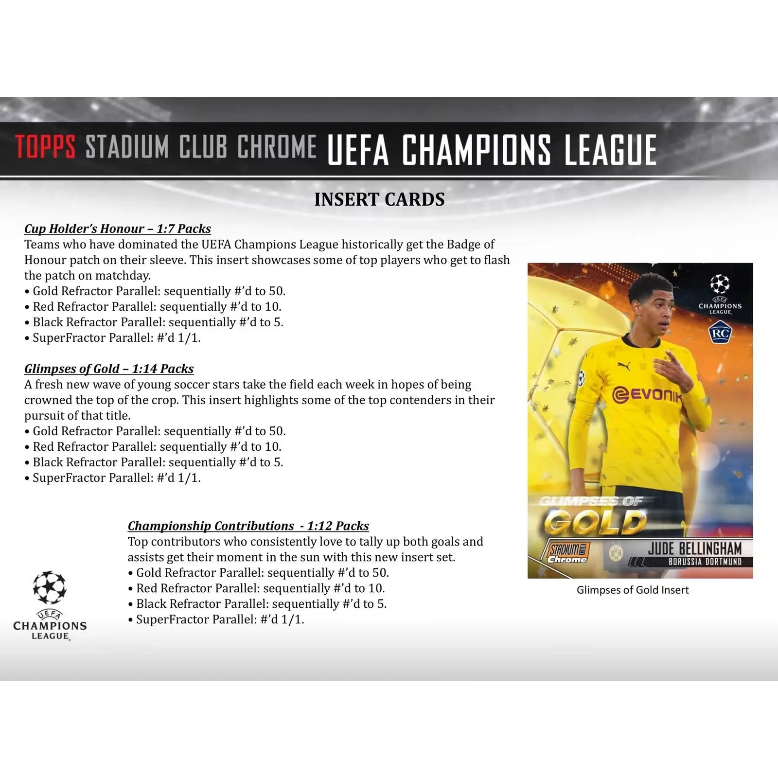 2020-21 Topps UEFA Stadium Club Chrome Soccer Hobby Box (Ships Sealed Only)