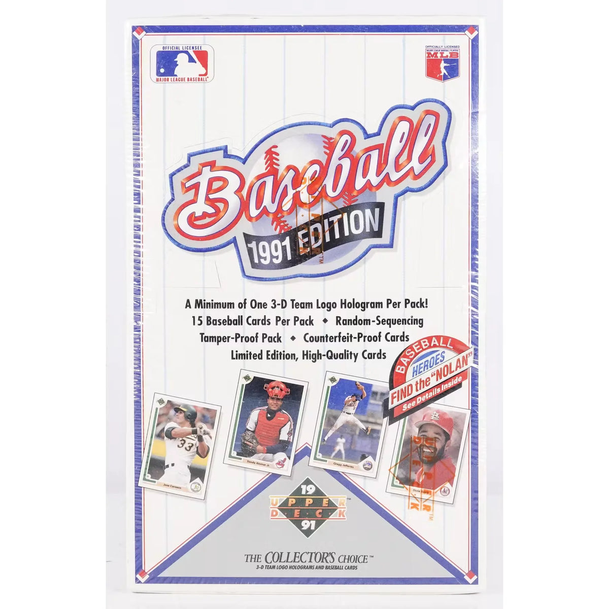 1991 Upper Deck Low # Baseball Wax Box (Ships Sealed Only) | P7732928